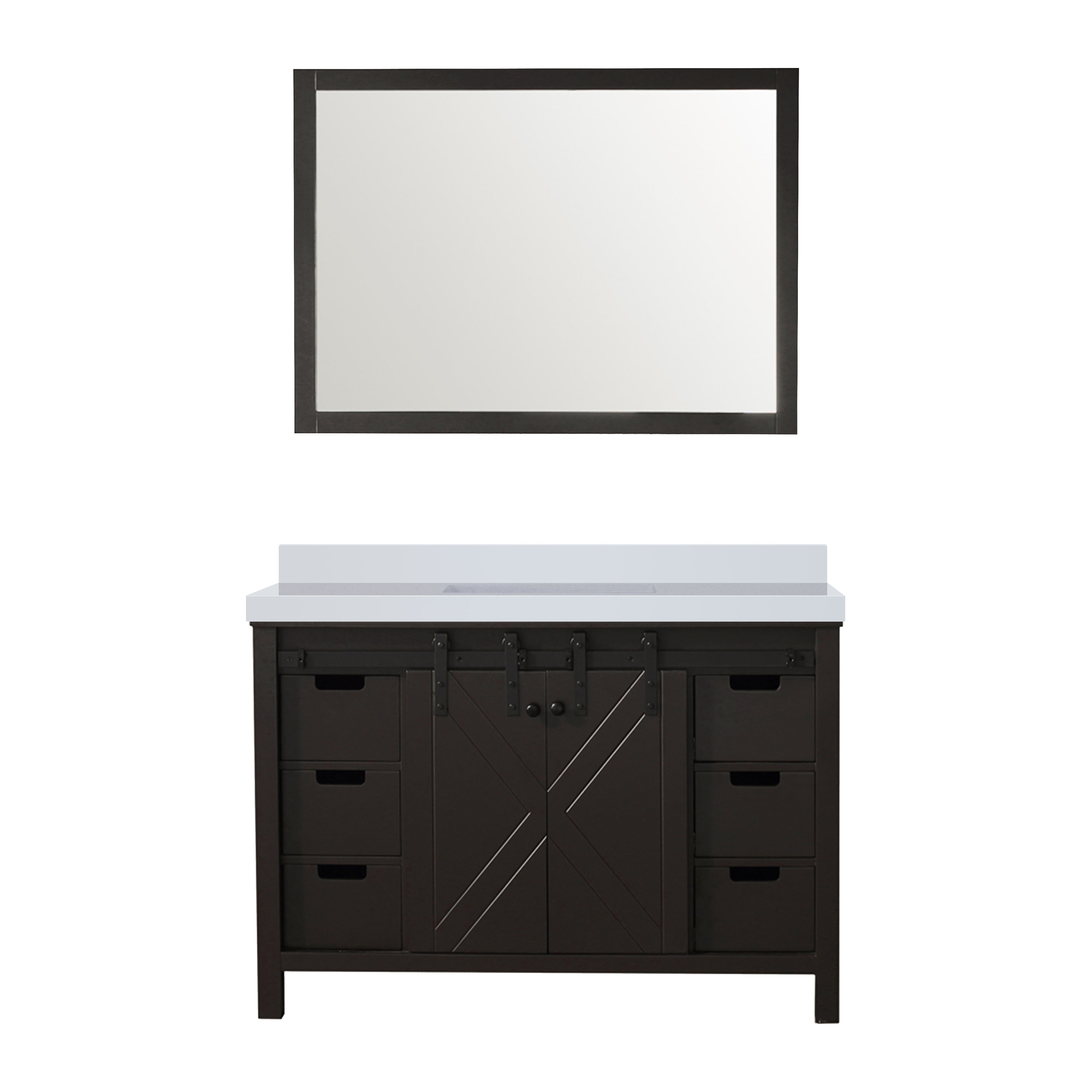 Lexora Marsyas 48 in W x 22 in D Bath Vanity