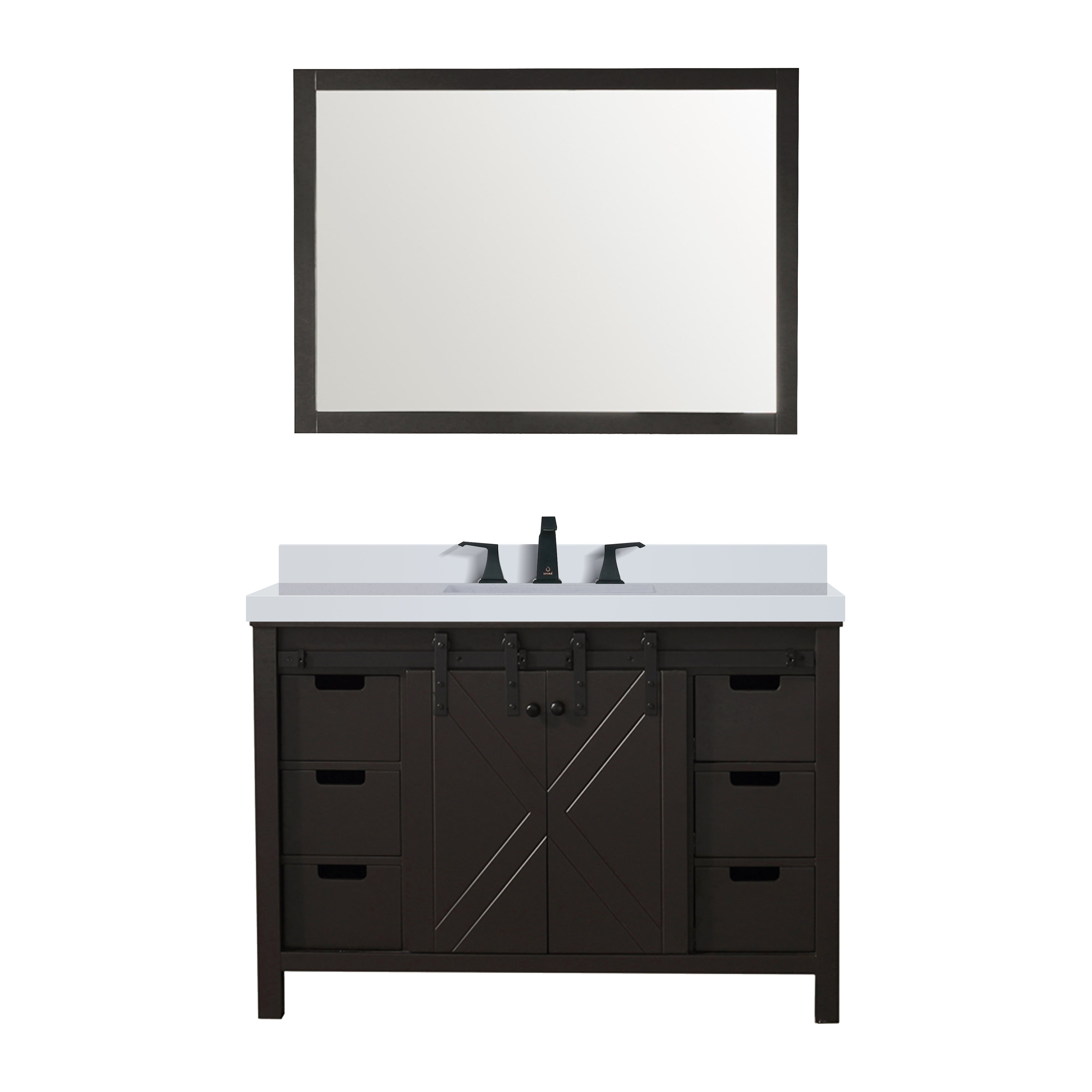 Lexora Marsyas 48 in W x 22 in D Bath Vanity