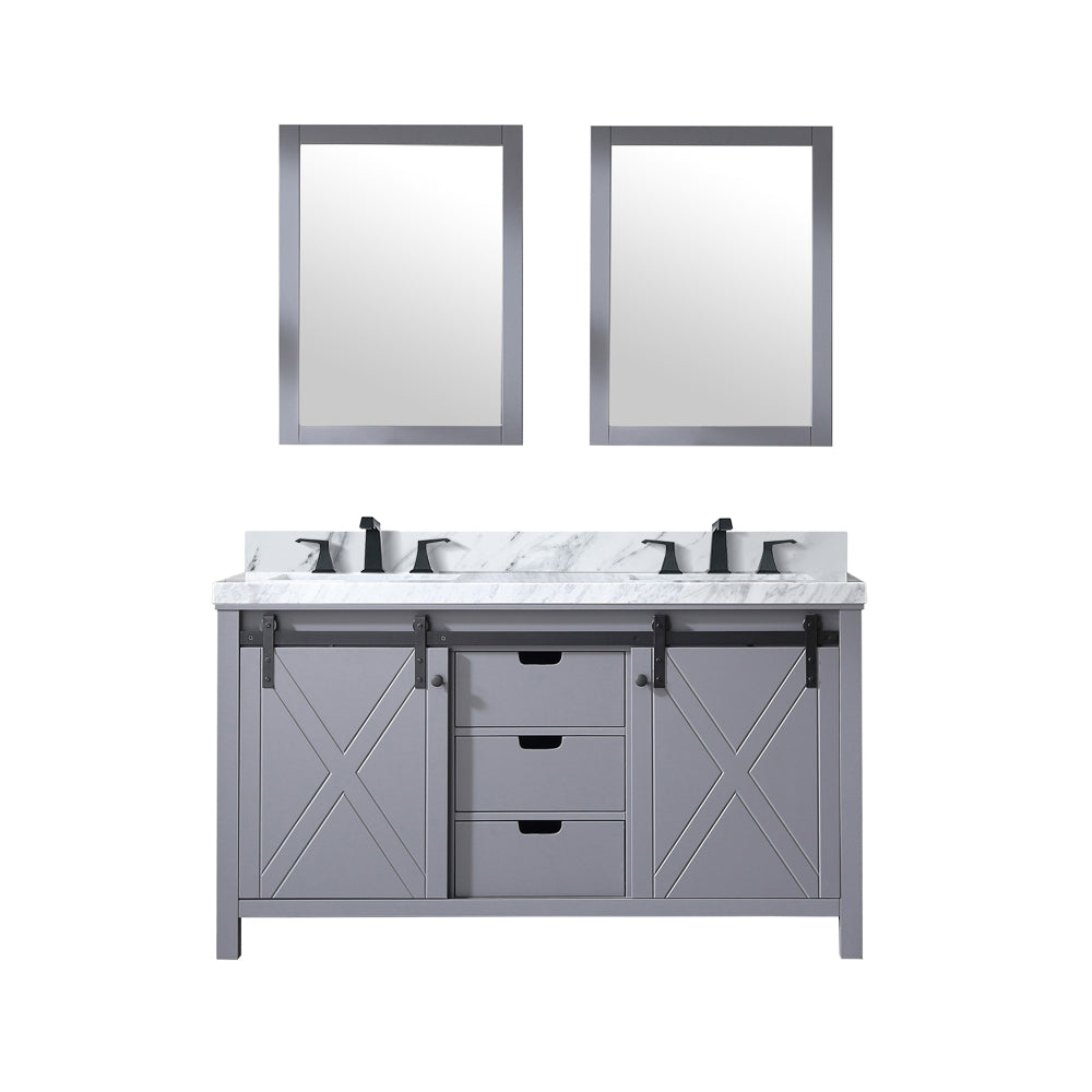 Lexora Marsyas 60 in W x 22 in D Double Bath Vanity