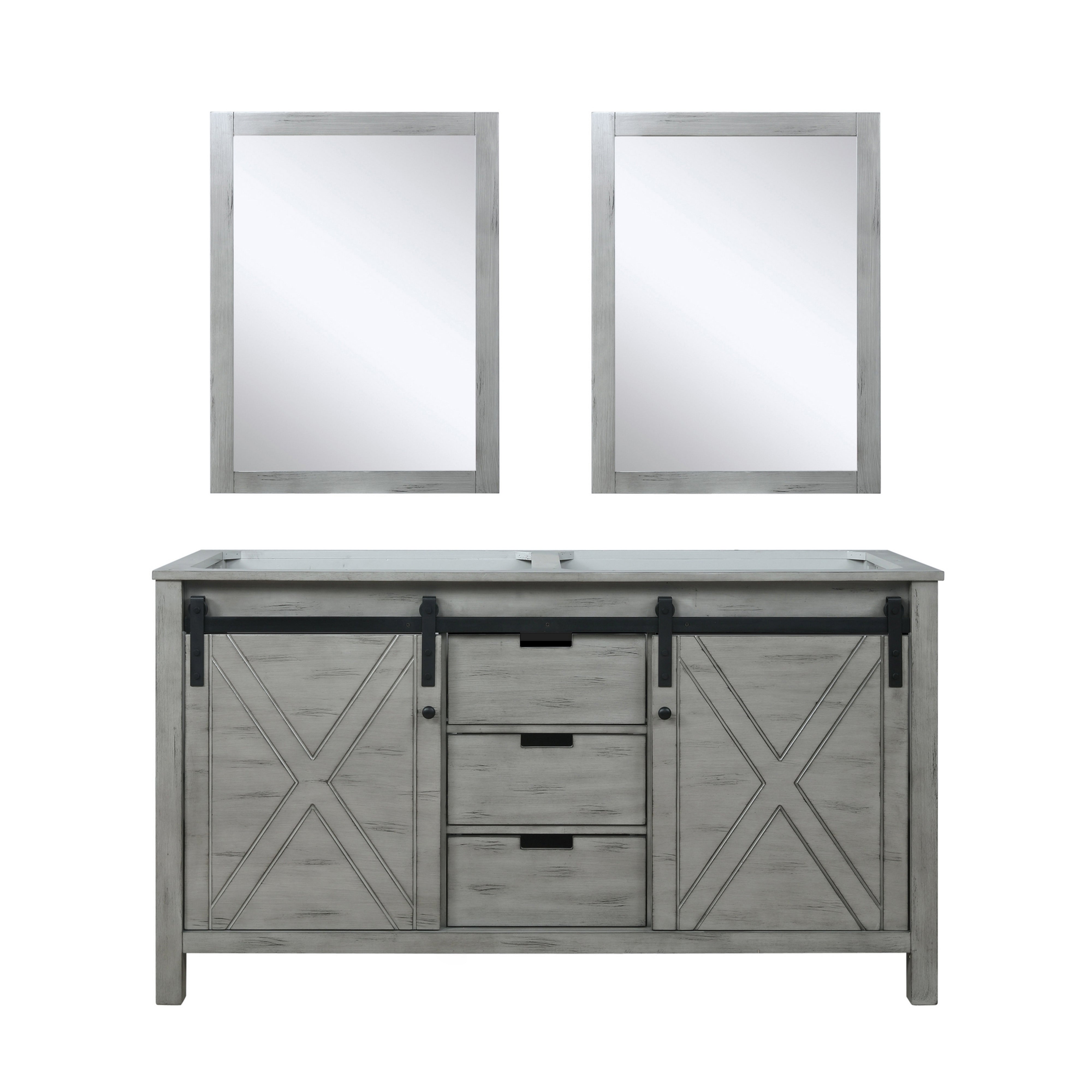 Lexora Marsyas 60 in W x 22 in D Double Bath Vanity