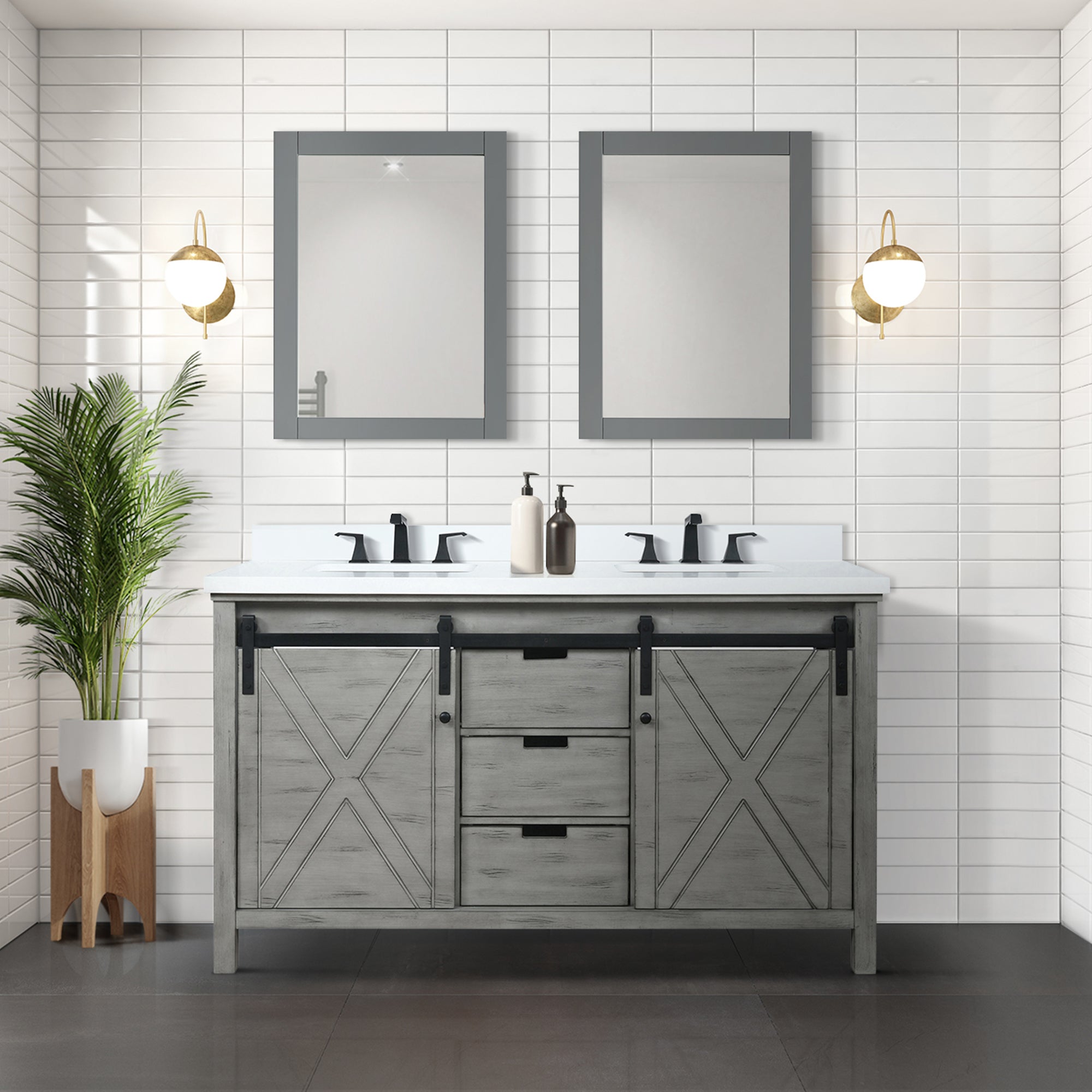 ash grey vanity