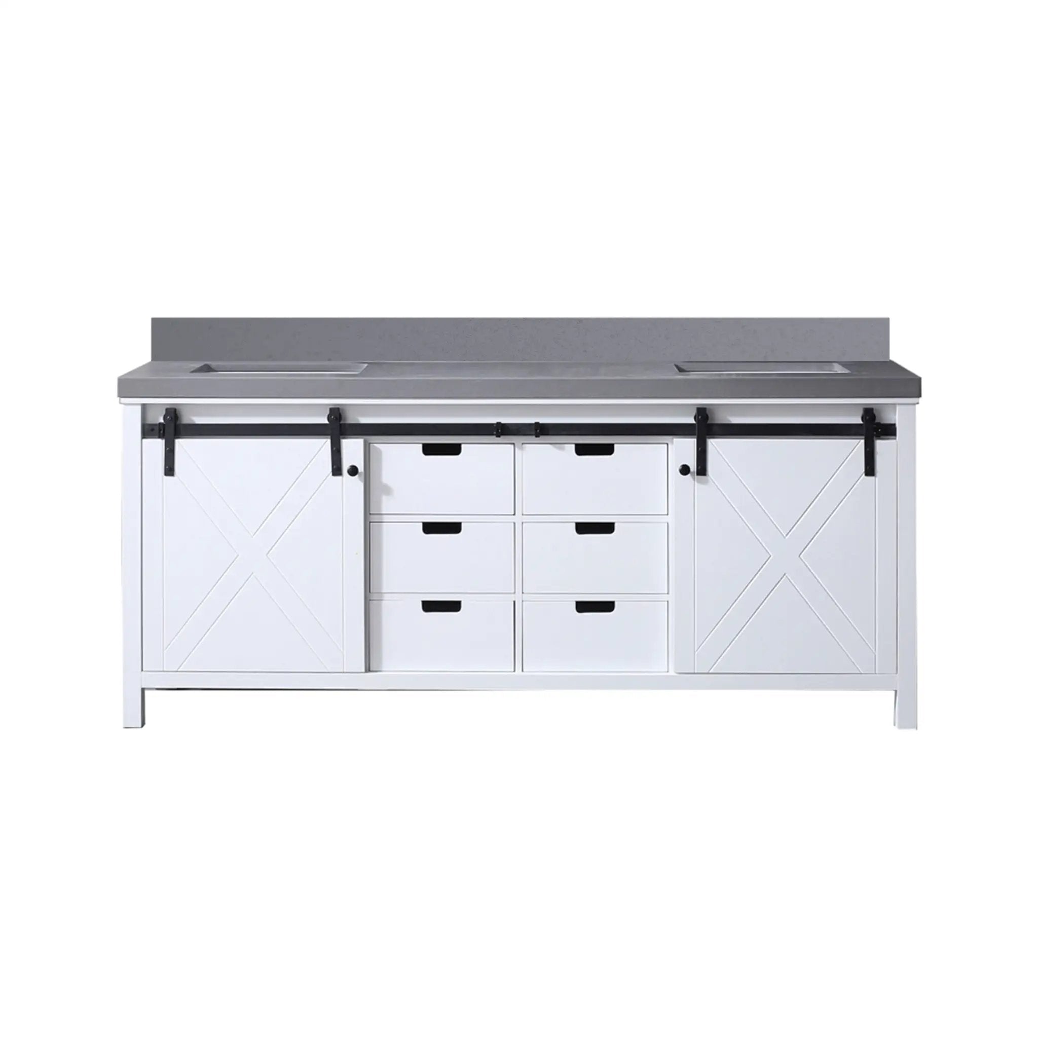Lexora Marsyas 80 in W x 22 in D Double Bath Vanity by Lexora