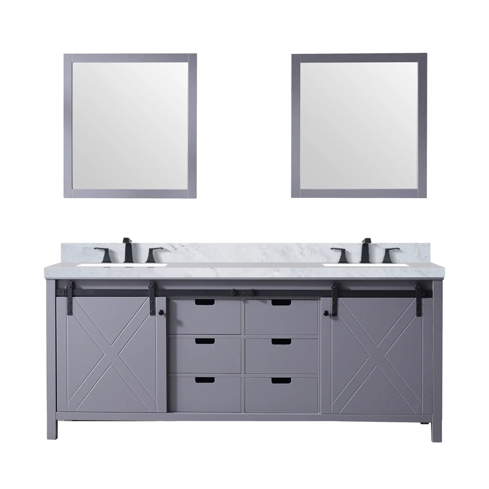 Lexora Marsyas 80 in W x 22 in D Double Bath Vanity by Lexora