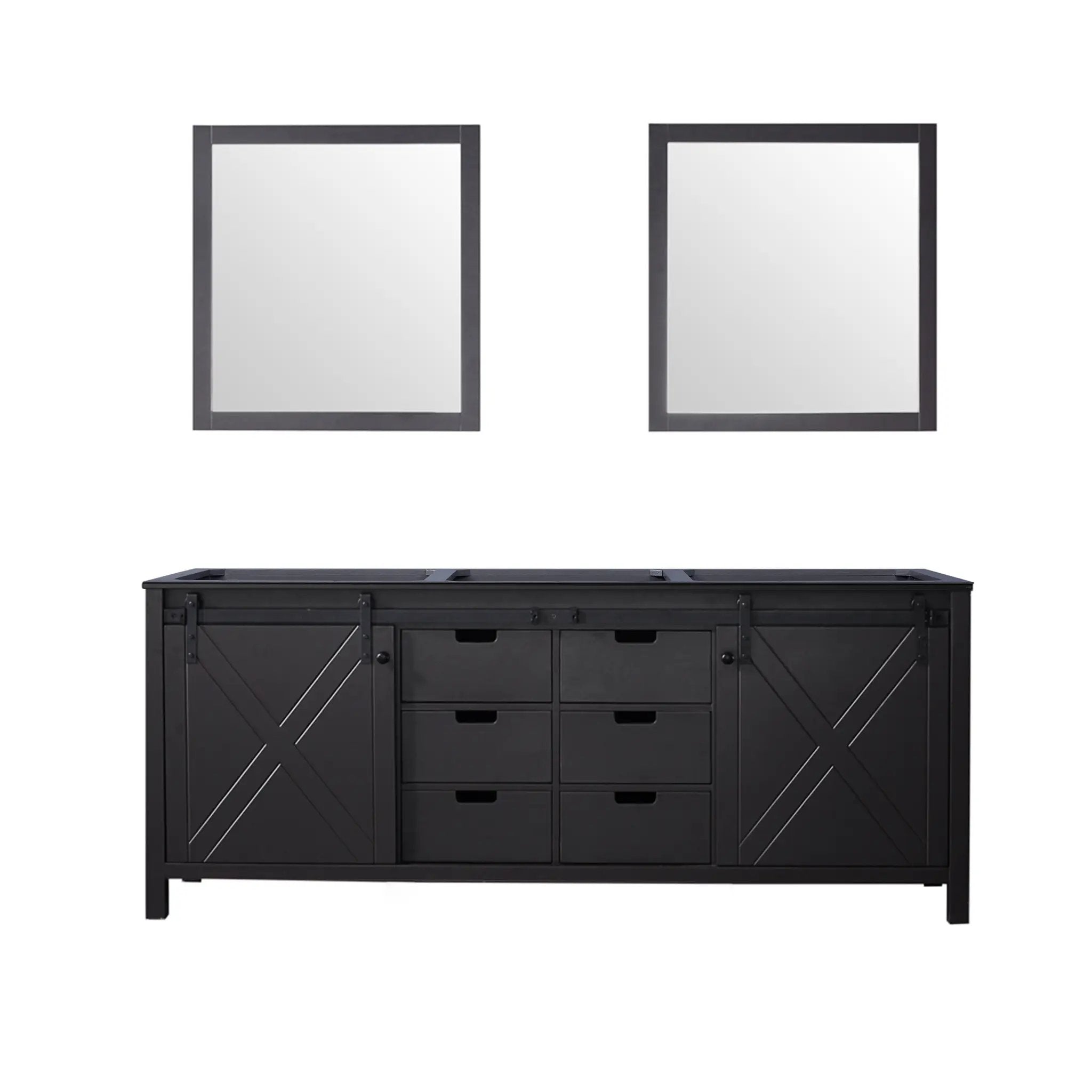 Lexora Marsyas 80 in W x 22 in D Double Bath Vanity by Lexora