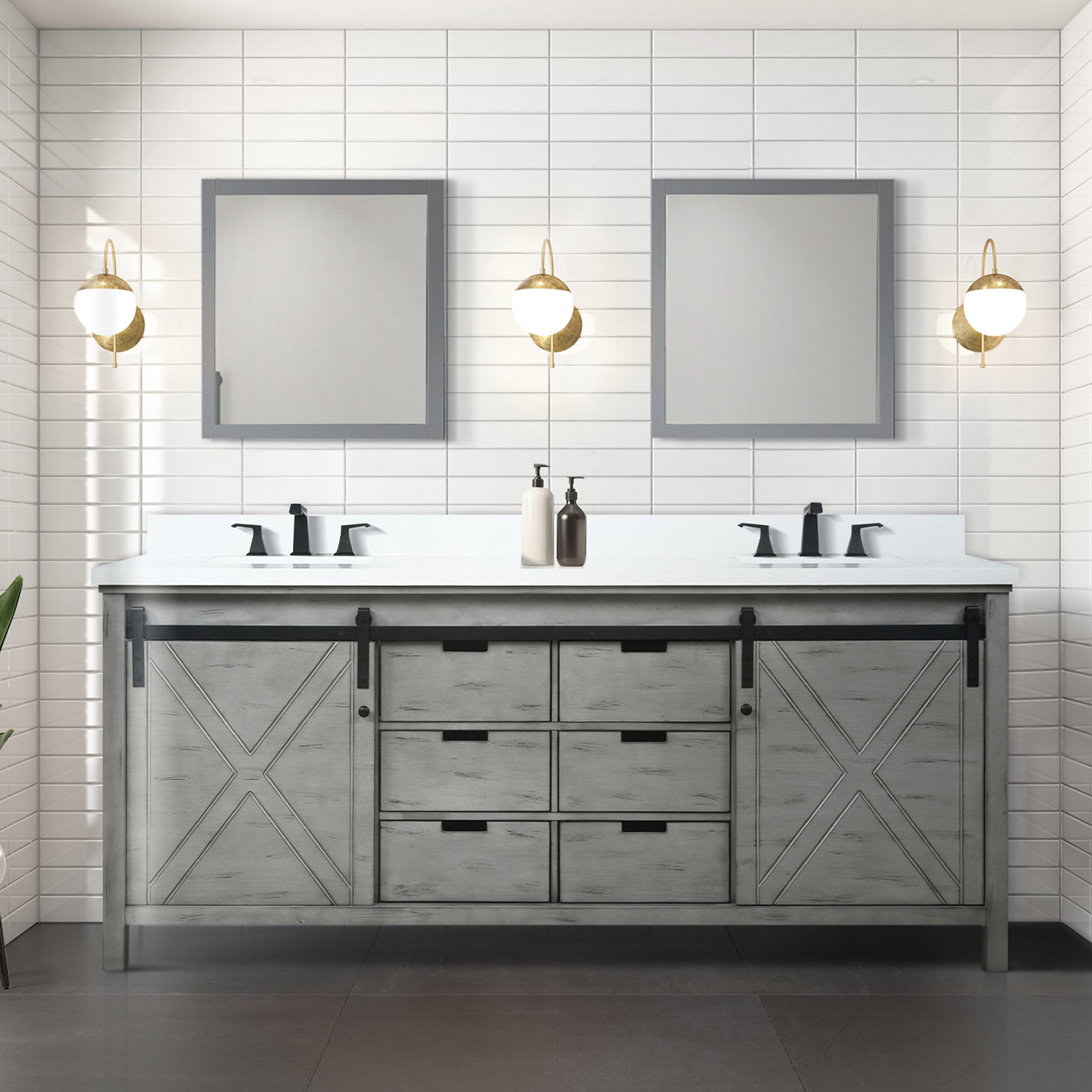 ash grey vanity
