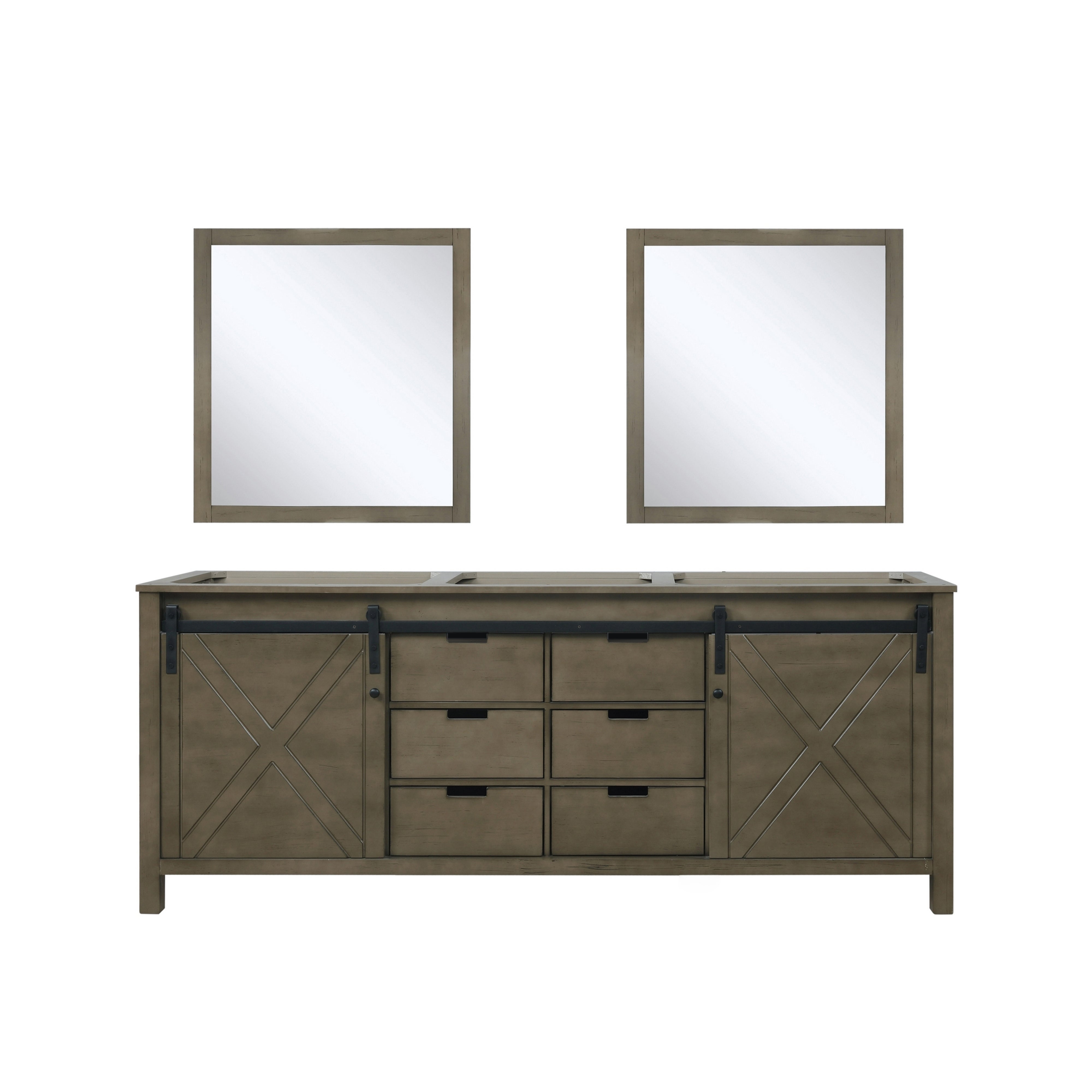 Lexora Marsyas 80 in W x 22 in D Double Bath Vanity