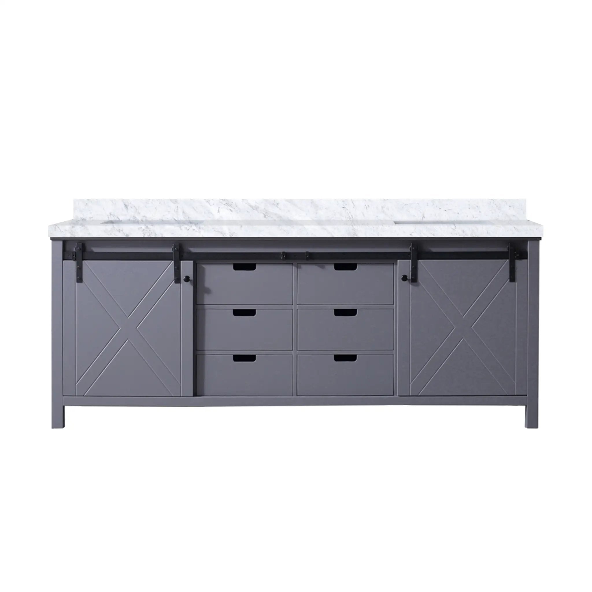 Lexora Marsyas 84 in W x 22 in D Double Bath Vanity by Lexora