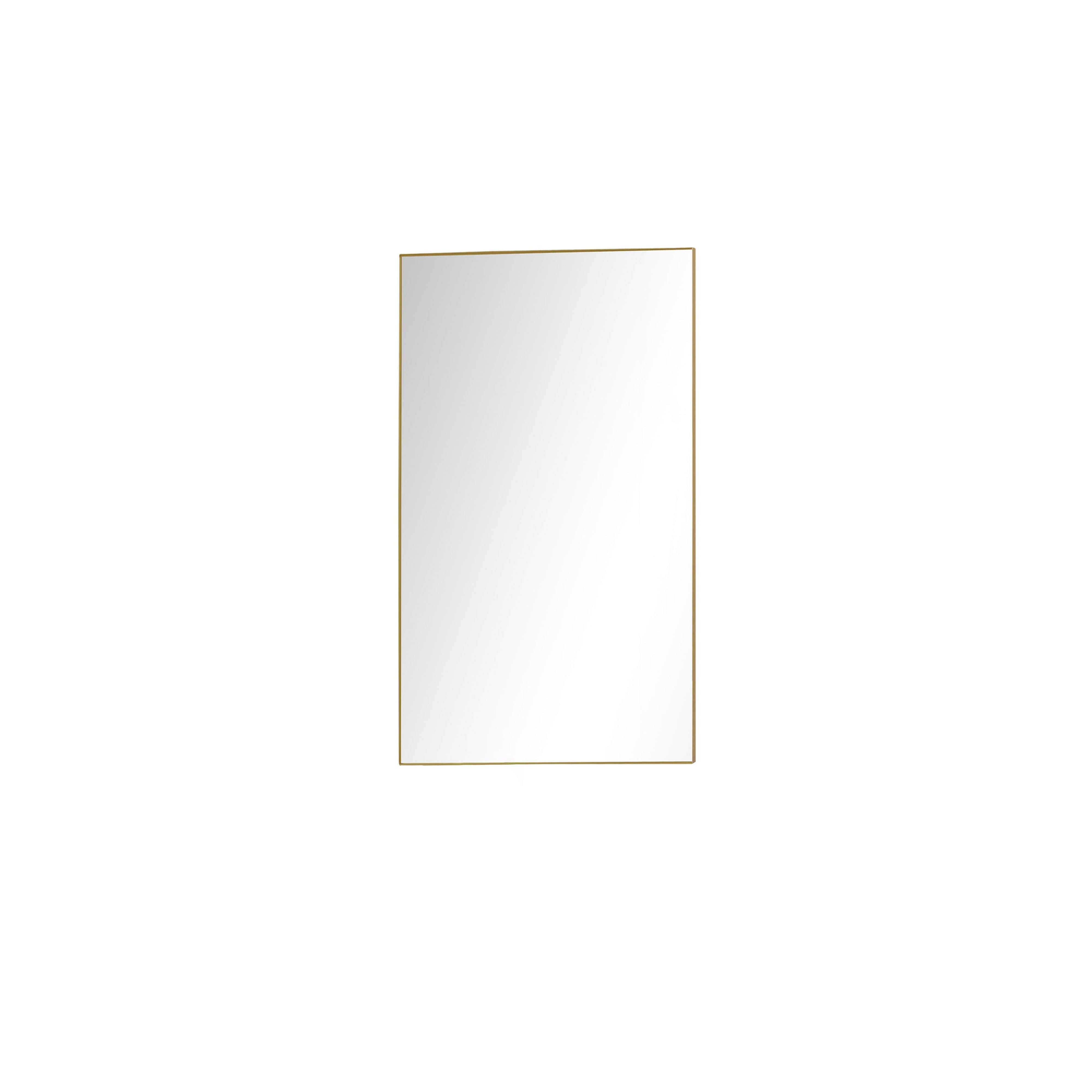 brushed gold mirror