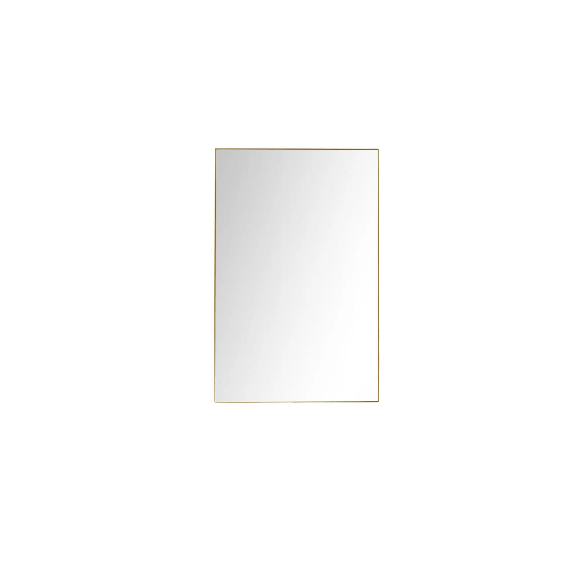 Lexora Abbey 28 in W x 36 in H Brushed Gold Mirror by Lexora