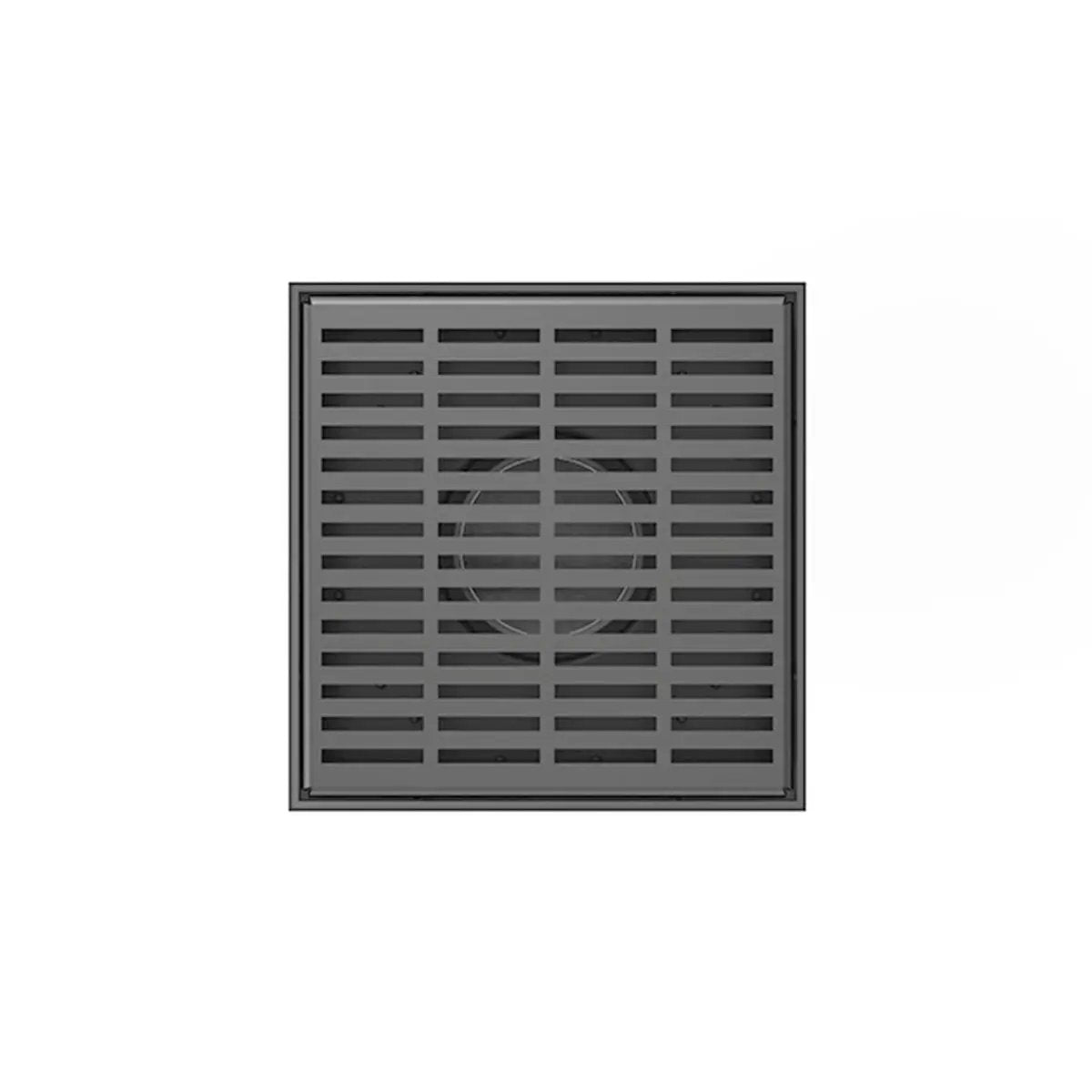 Infinity Drain 5" x 5" LND 5 Slotted Pattern Complete Kit with Stainless Steel Bonded Flange, 2" No Hub Outlet by Infinity Drain