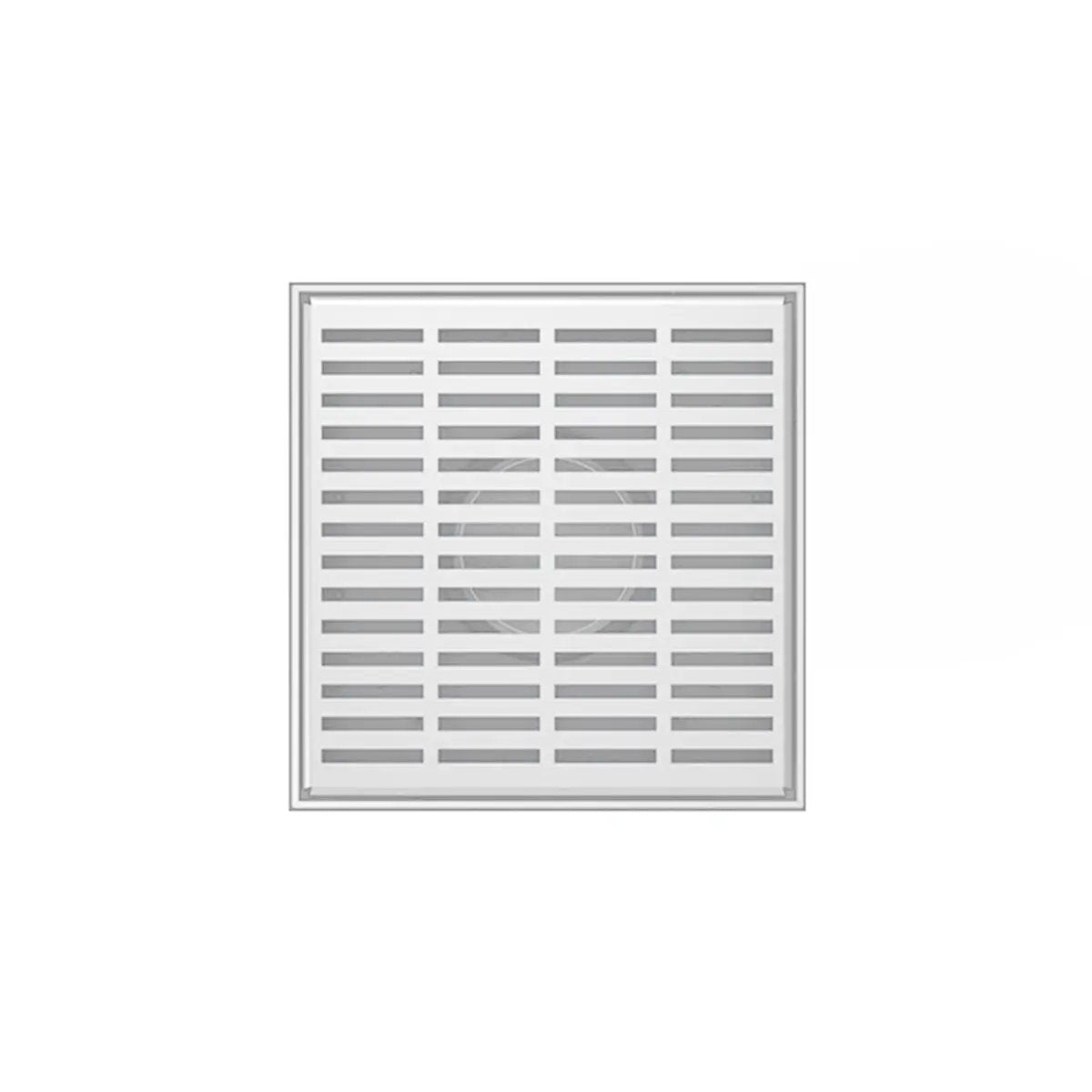 Infinity Drain 5" x 5" LND 5 Slotted Pattern Complete Kit with Stainless Steel Bonded Flange, 2" No Hub Outlet by Infinity Drain