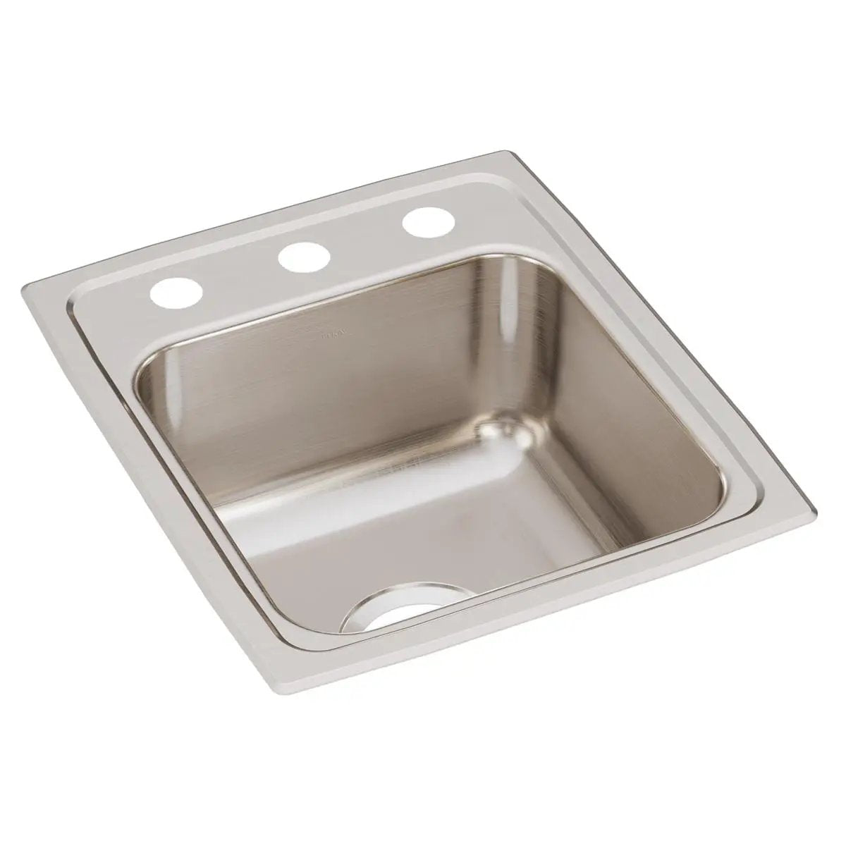 Elkay Lustertone Classic 15" x 17-1/2" x 7-5/8" Single Bowl Drop-in Bar Sink with Quick-clip by Elkay
