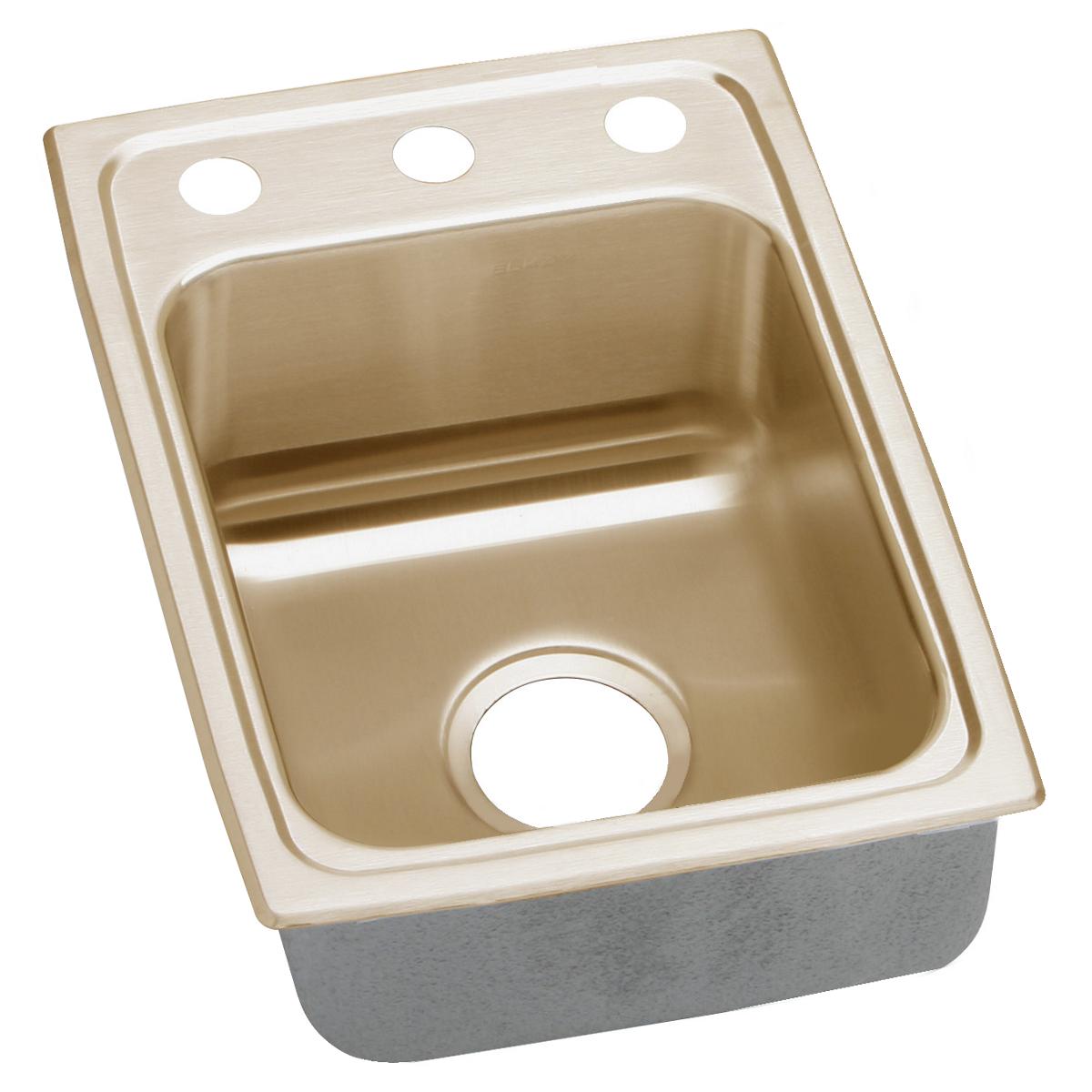 lustrous satin single bowl drop-in sink