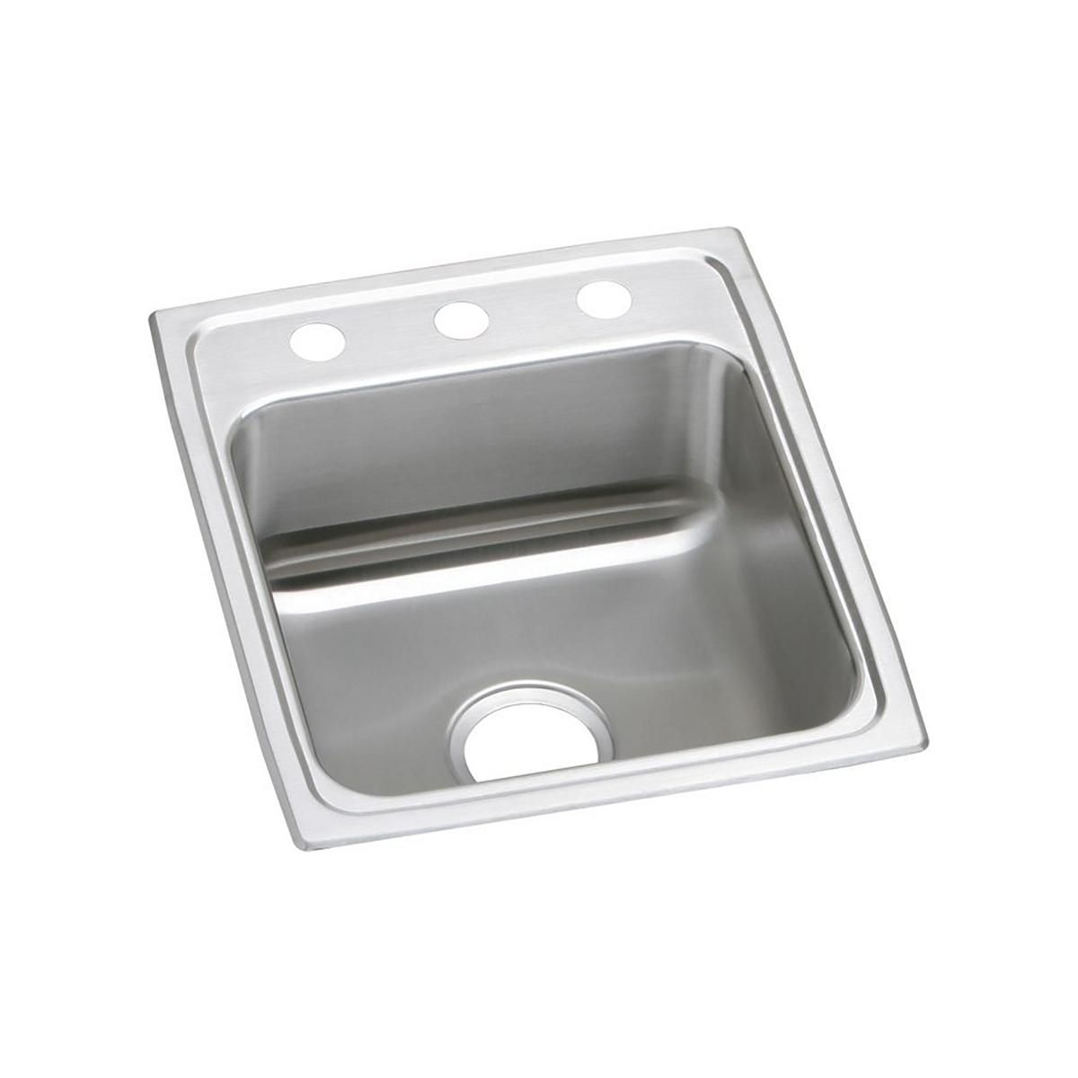 lustrous satin single bowl drop-in sink