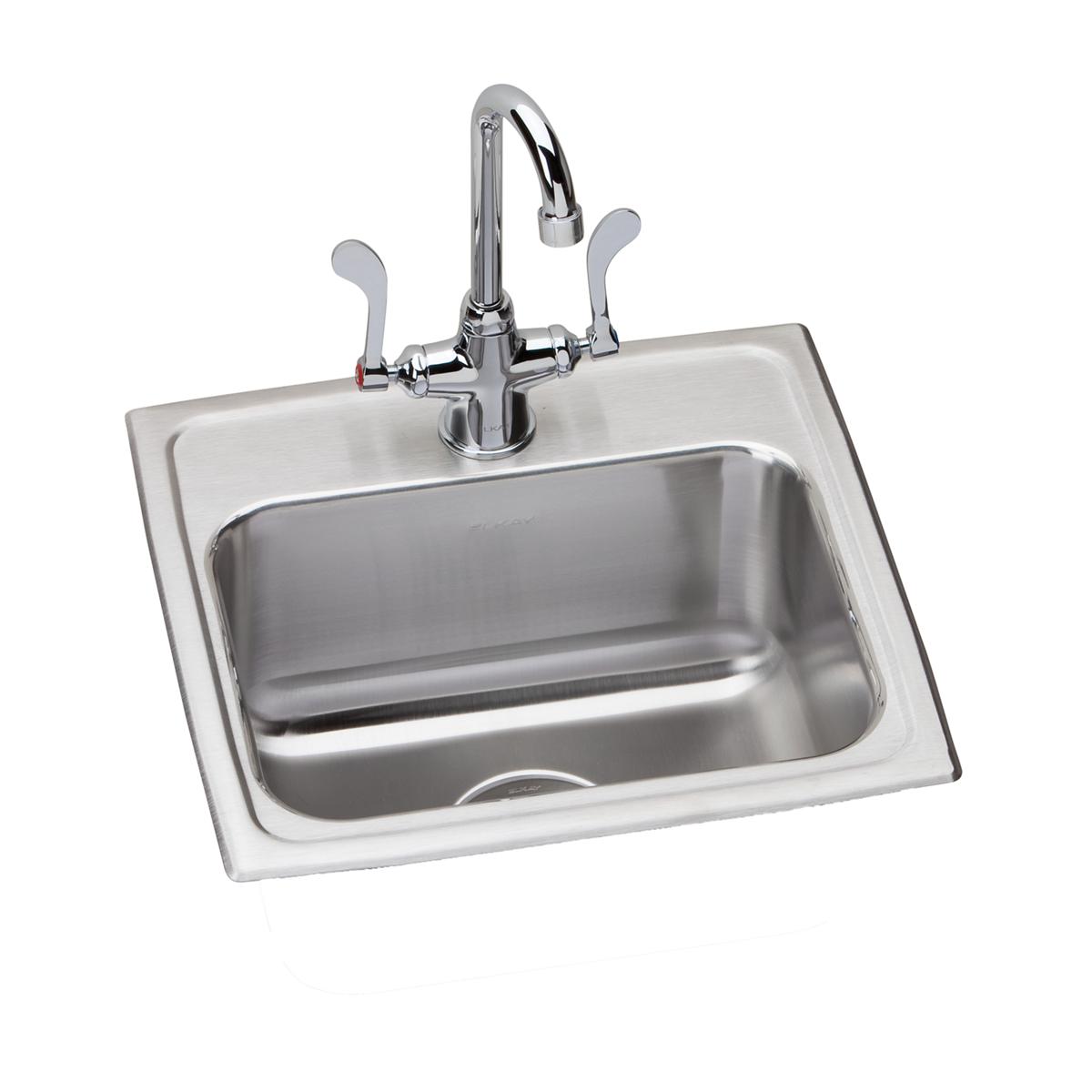 lustrous satin single bowl drop-in sink