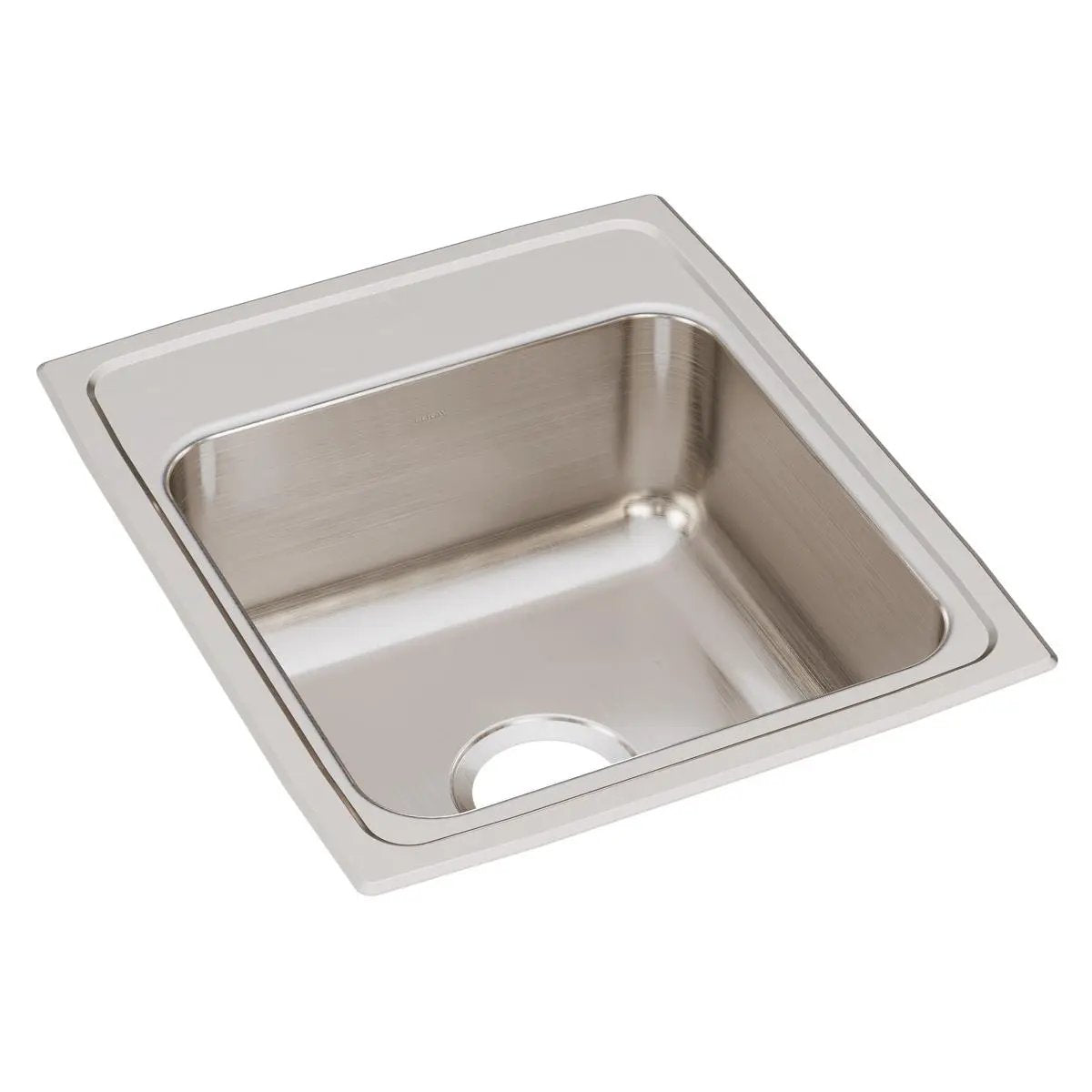 lustrous satin single bowl drop-in sink
