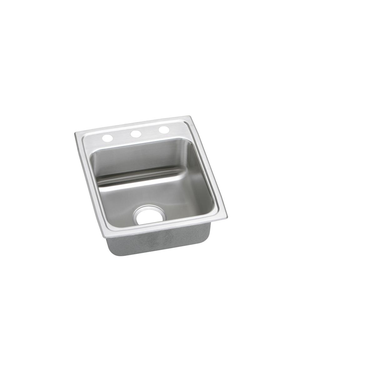 lustrous satin single bowl drop-in sink