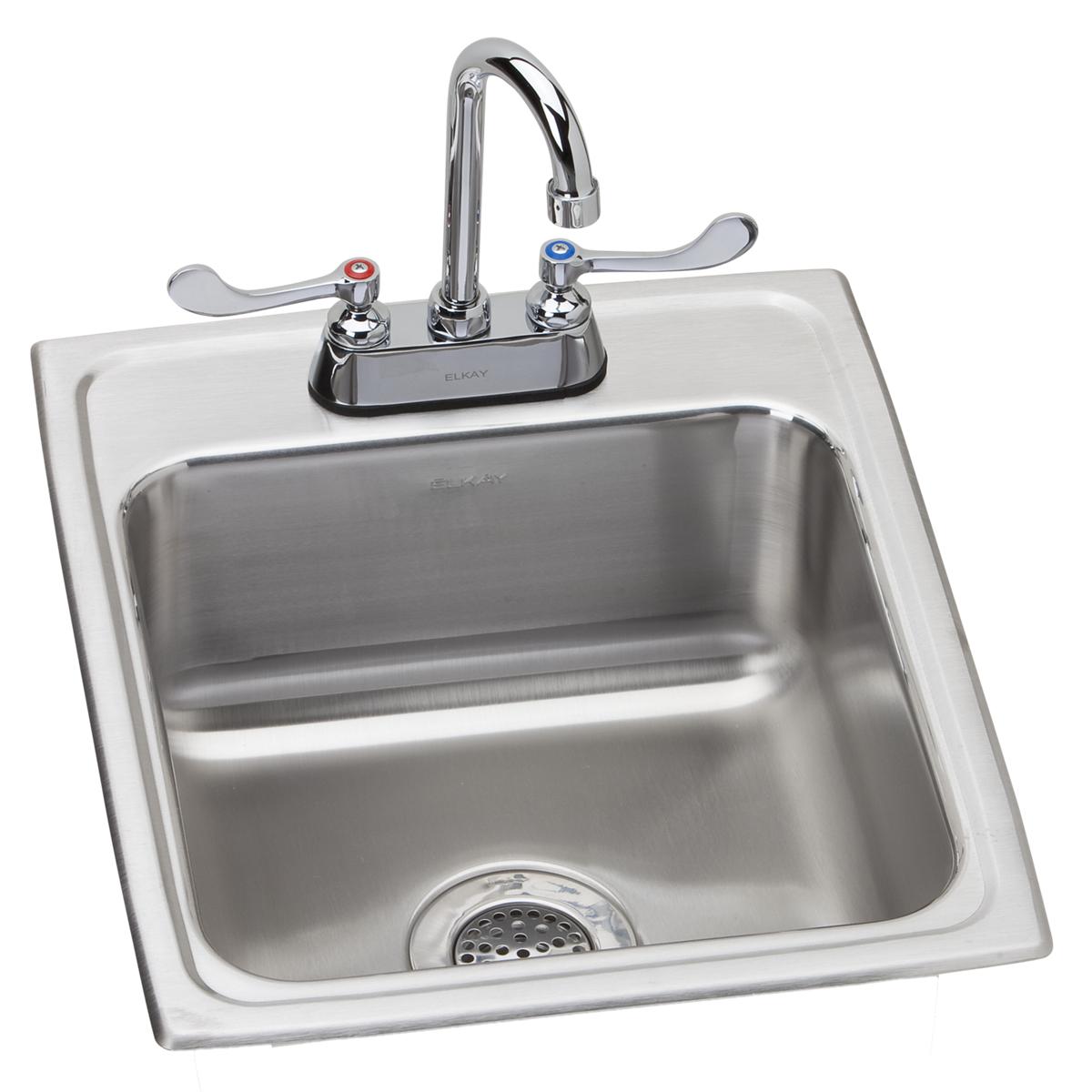 lustrous satin single bowl drop-in sink