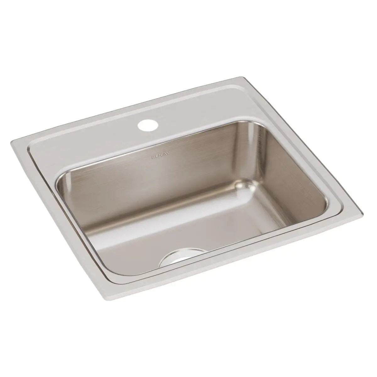 lustertone single bowl drop-in sink