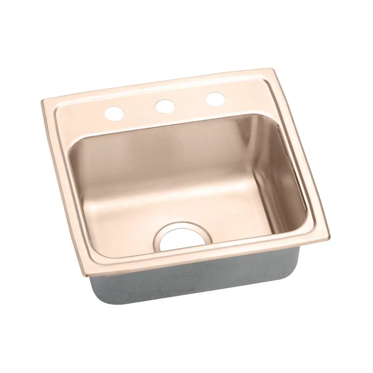 lustrous satin single bowl drop-in sink