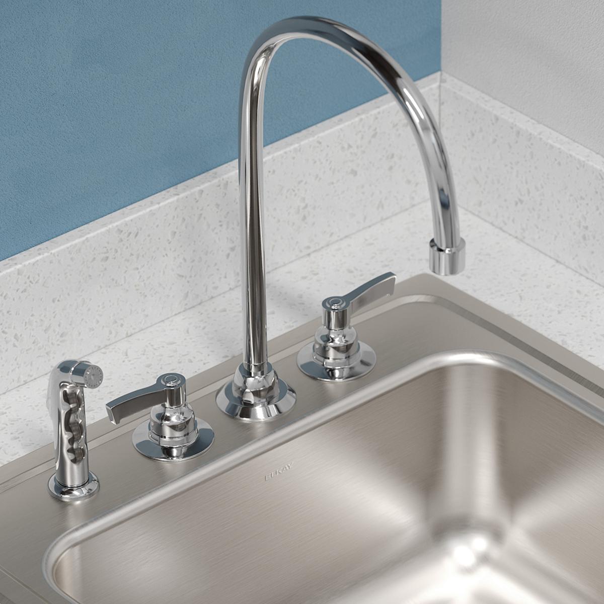 lustrous satin single bowl drop-in sink