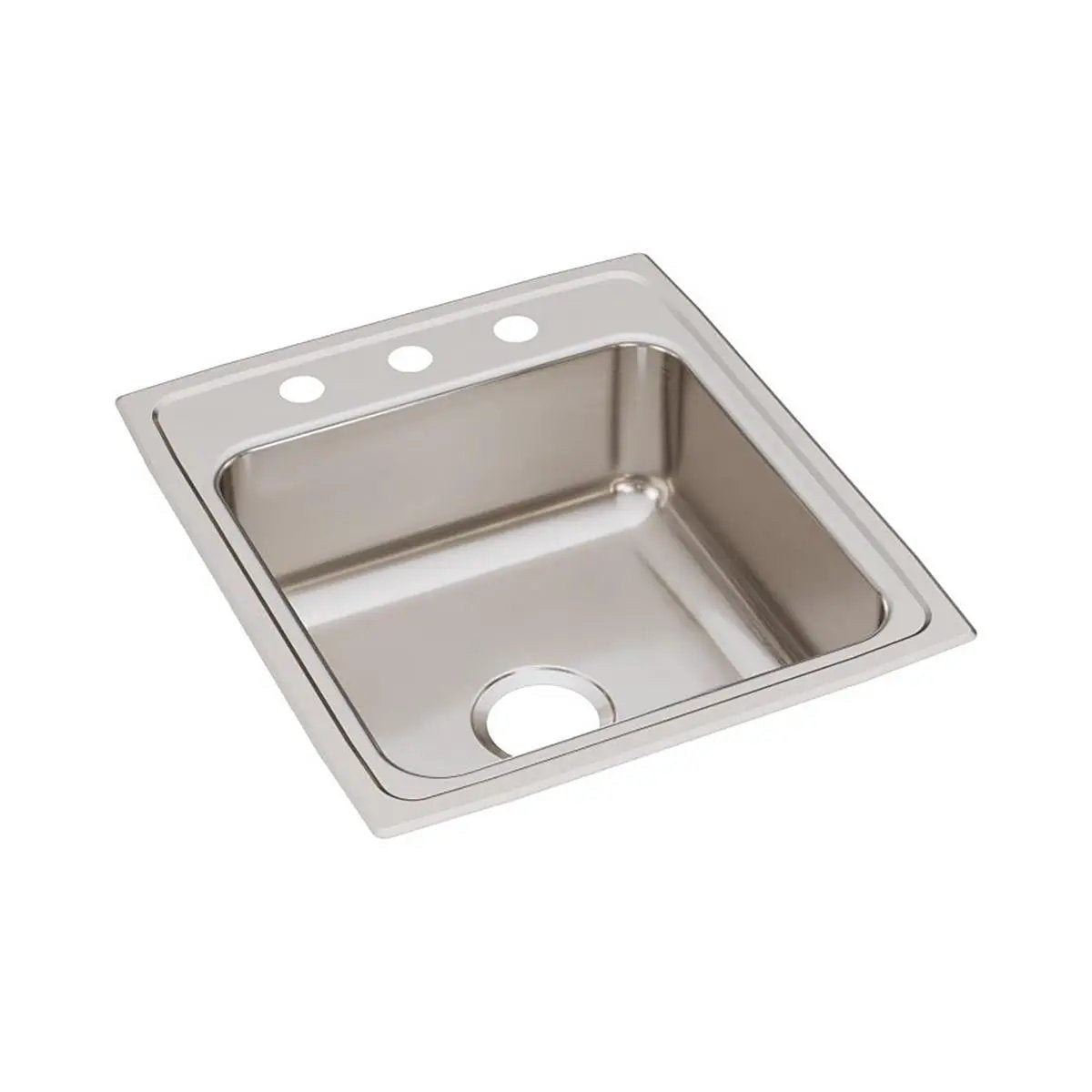 Elkay Lustertone Classic 19-1/2" x 22" x 7-5/8" OS4-Hole Single Bowl Drop-in Sink by Elkay