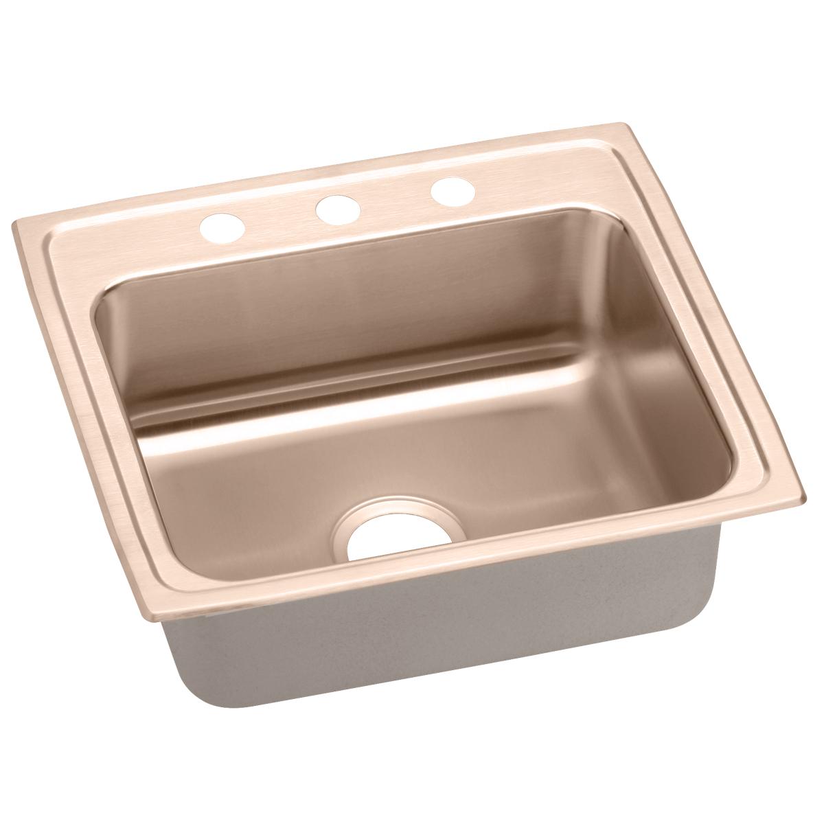 lustrous satin single bowl drop-in sink