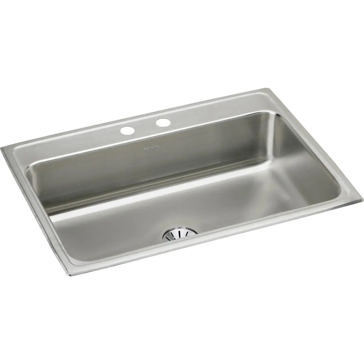 Elkay Lustertone Classic 31" x 22" x 7-5/8" Single Bowl Drop-in Sink with Perfect Drain by Elkay