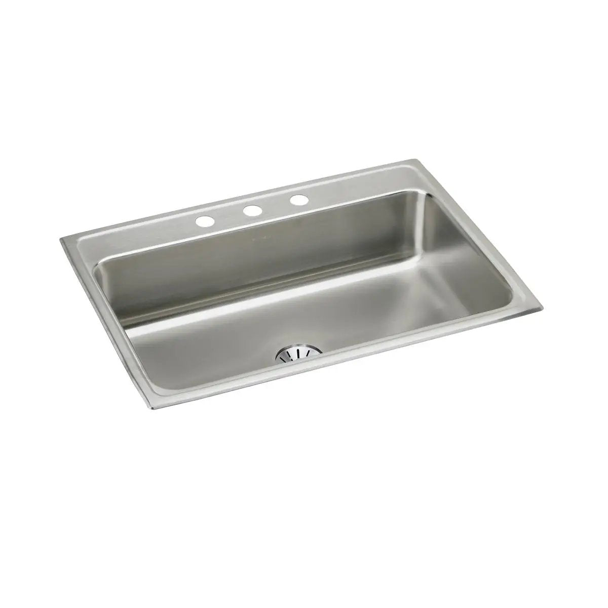 Elkay Lustertone Classic 31" x 22" x 7-5/8" Single Bowl Drop-in Sink with Perfect Drain by Elkay