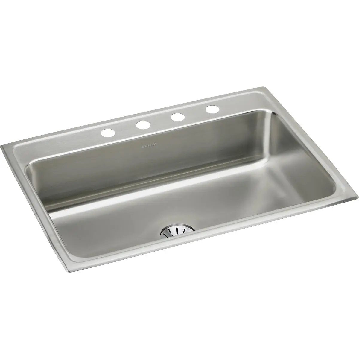 Elkay Lustertone Classic 31" x 22" x 7-5/8" Single Bowl Drop-in Sink with Perfect Drain by Elkay