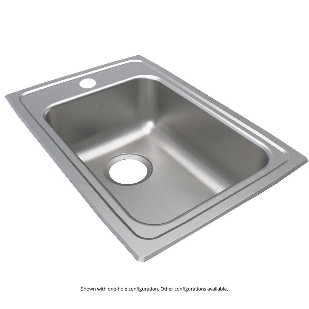 Elkay Lustertone Classic 15" x 22" x 6-1/2" MR2-Hole Single Bowl Drop-in ADA Sink by Elkay