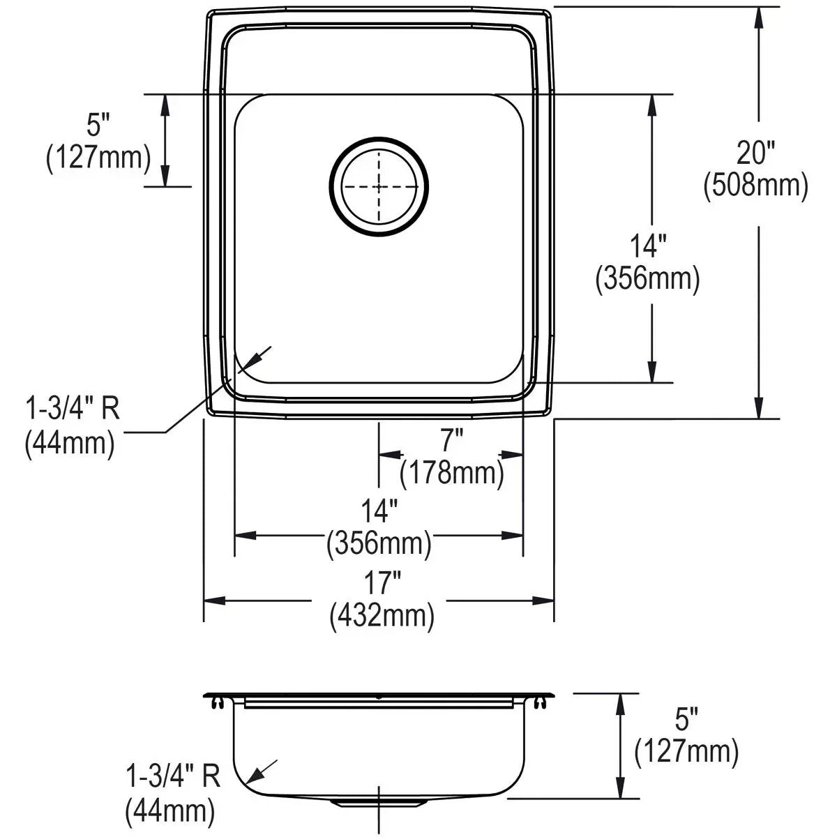 lustrous satin ada sink