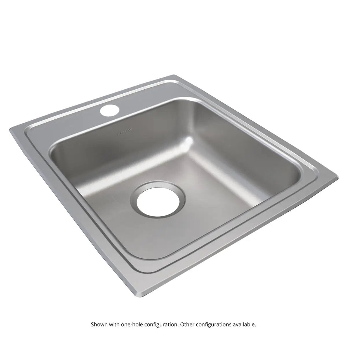 Elkay Lustertone Classic 17" x 20" x 5-1/2" OS4-Hole Single Bowl Drop-in ADA Sink by Elkay