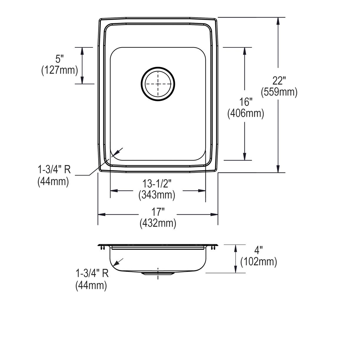 lustrous satin ada sink