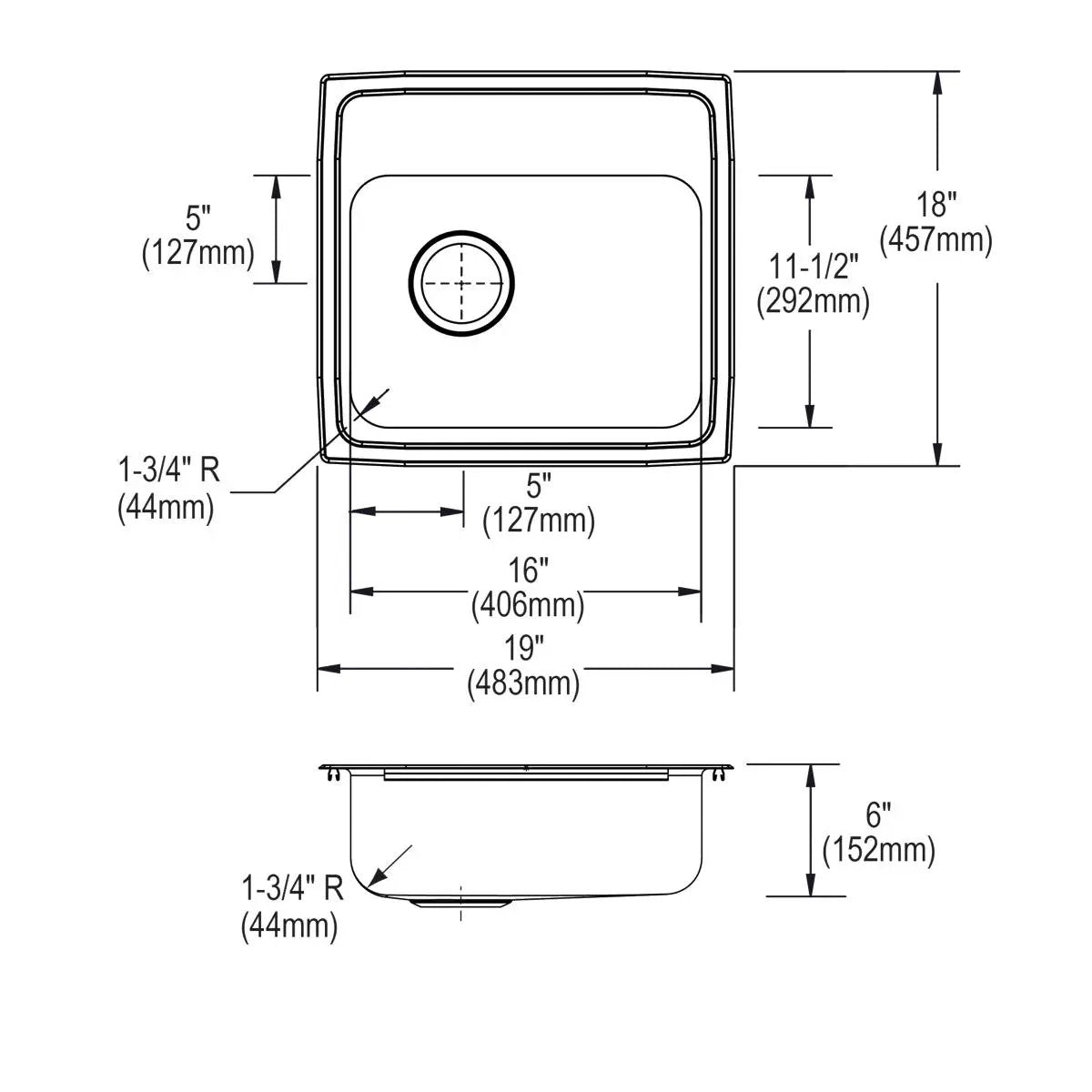 lustrous satin ada sink