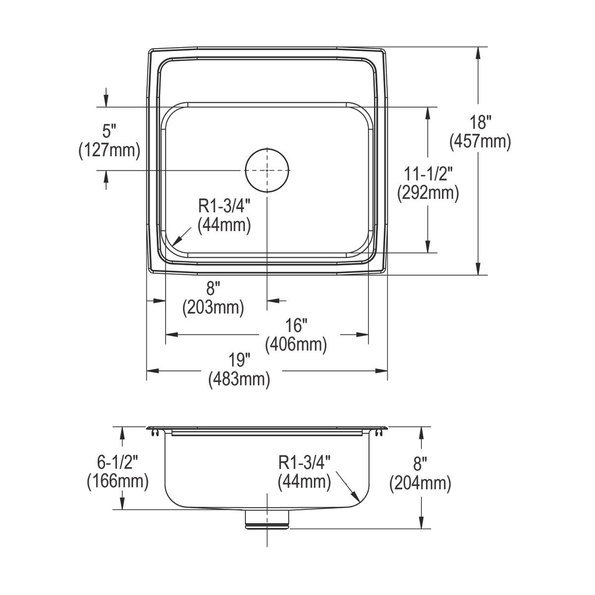 lustrous satin ada sink