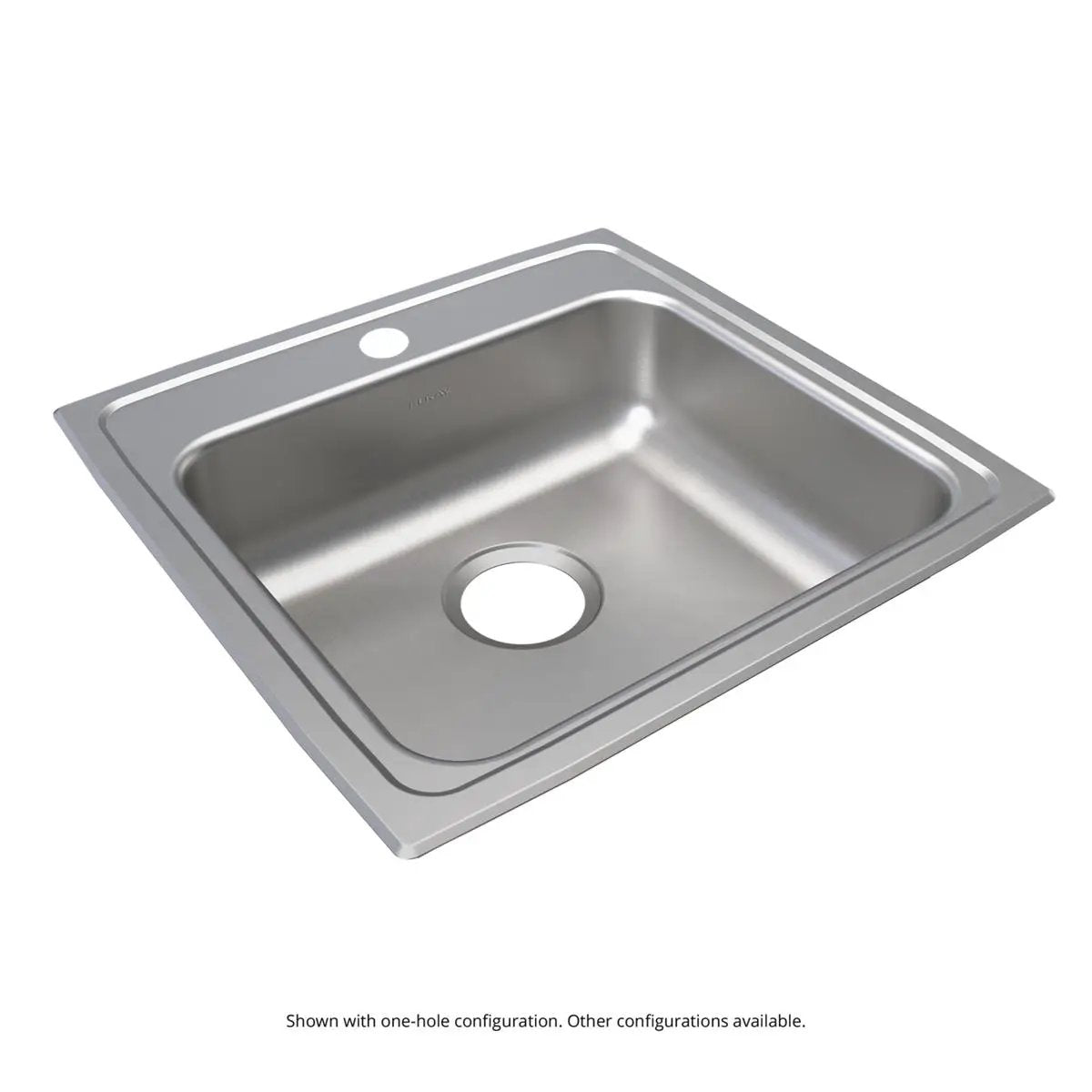 Elkay Lustertone Classic 19-1/2" x 19" x 6" OS4-Hole Single Bowl Drop-in ADA Sink by Elkay