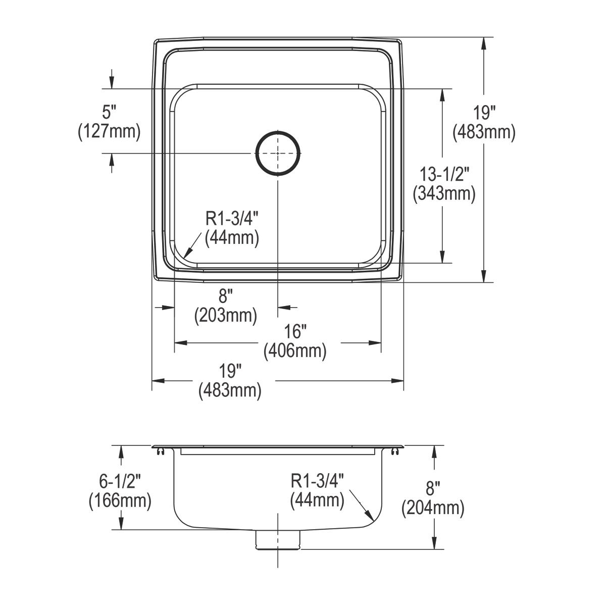 lustrous satin ada sink
