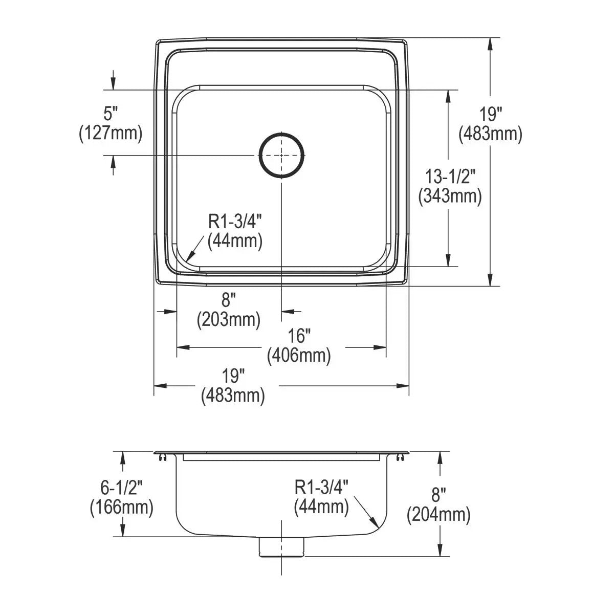 lustrous satin ada sink