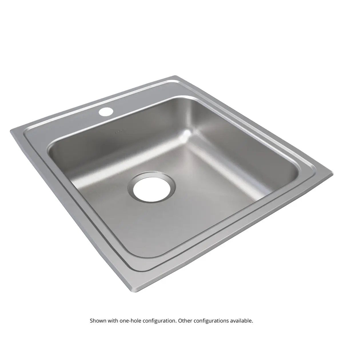 Elkay Lustertone Classic 19-1/2" x 22" x 6" OS4-Hole Single Bowl Drop-in ADA Sink by Elkay
