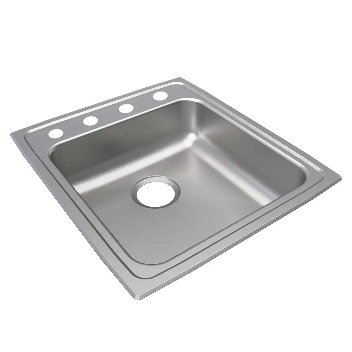 Elkay Lustertone Classic 19-1/2" x 22" x 6-1/2" OS4-Hole Single Bowl Drop-in ADA Sink by Elkay