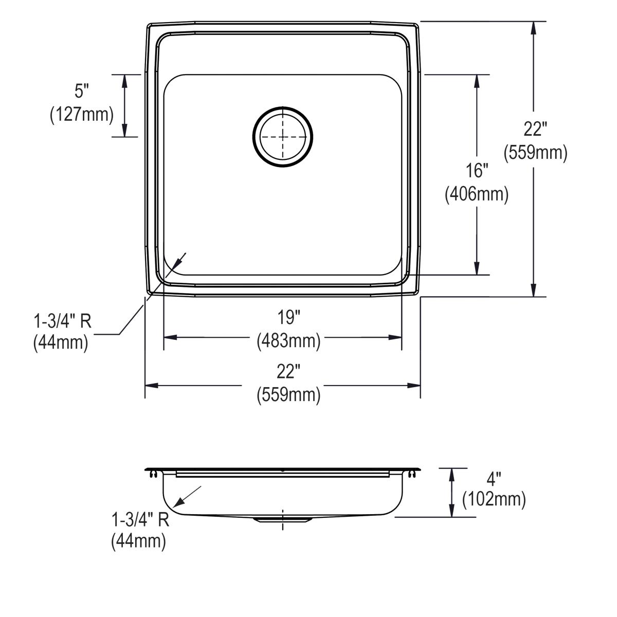 lustrous satin ada sink