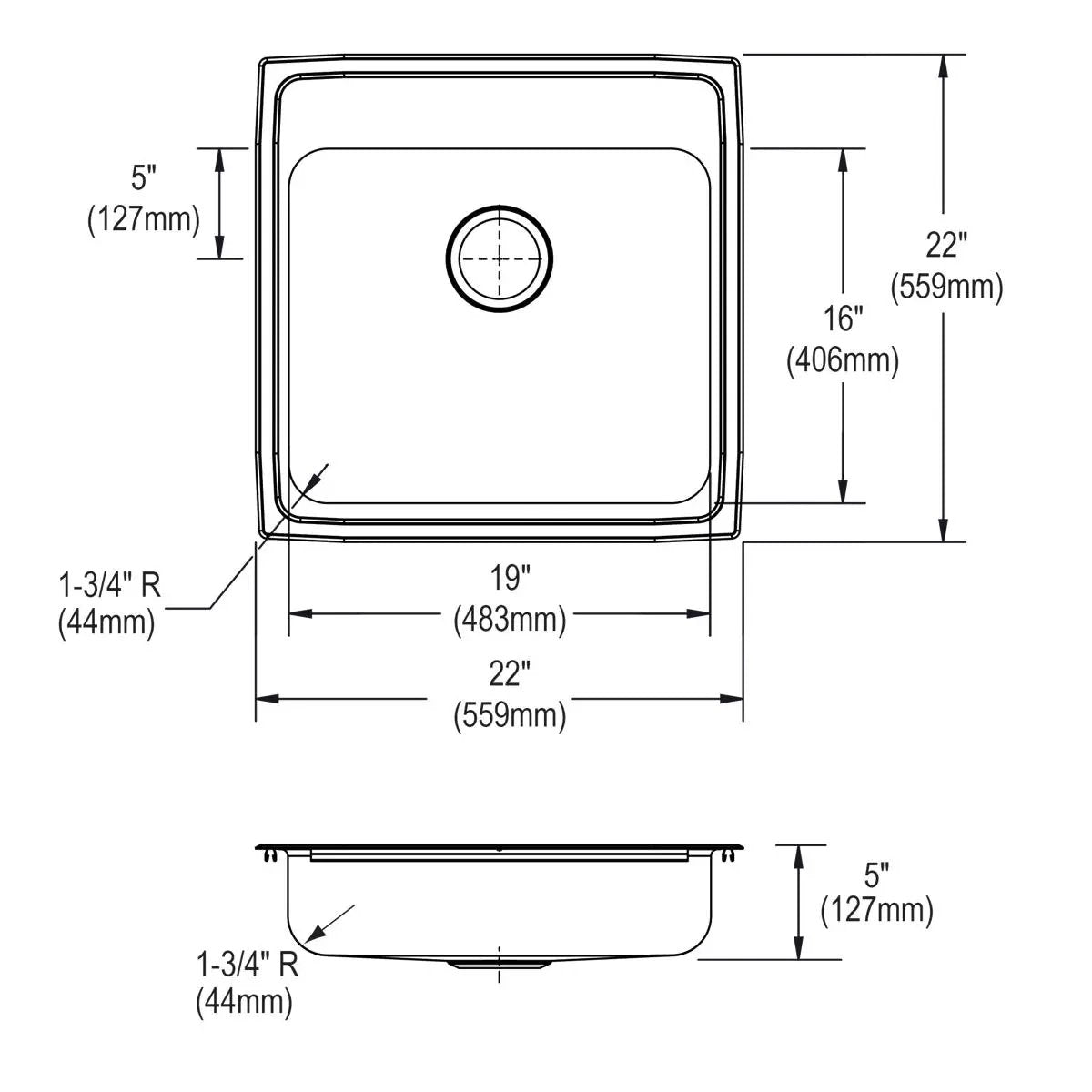 lustrous satin ada sink