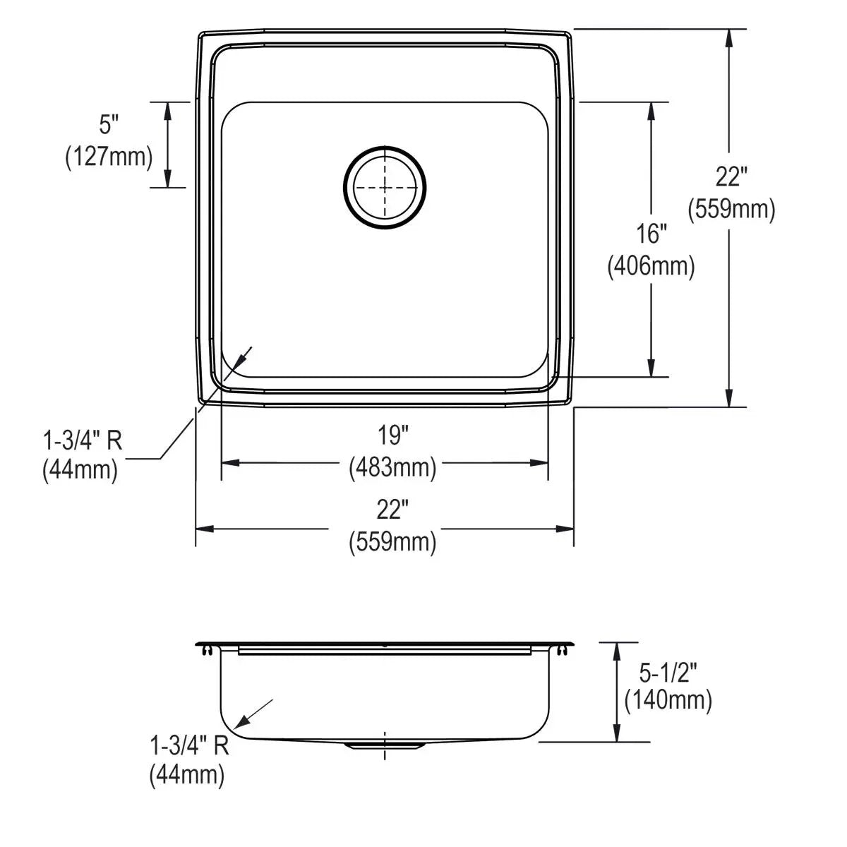 lustrous satin ada sink