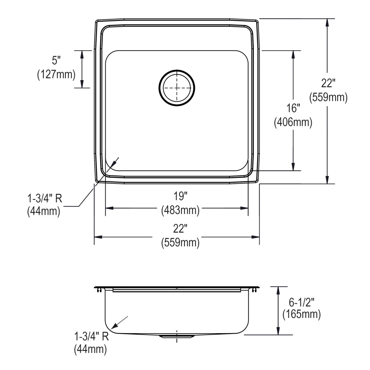 lustrous satin ada sink