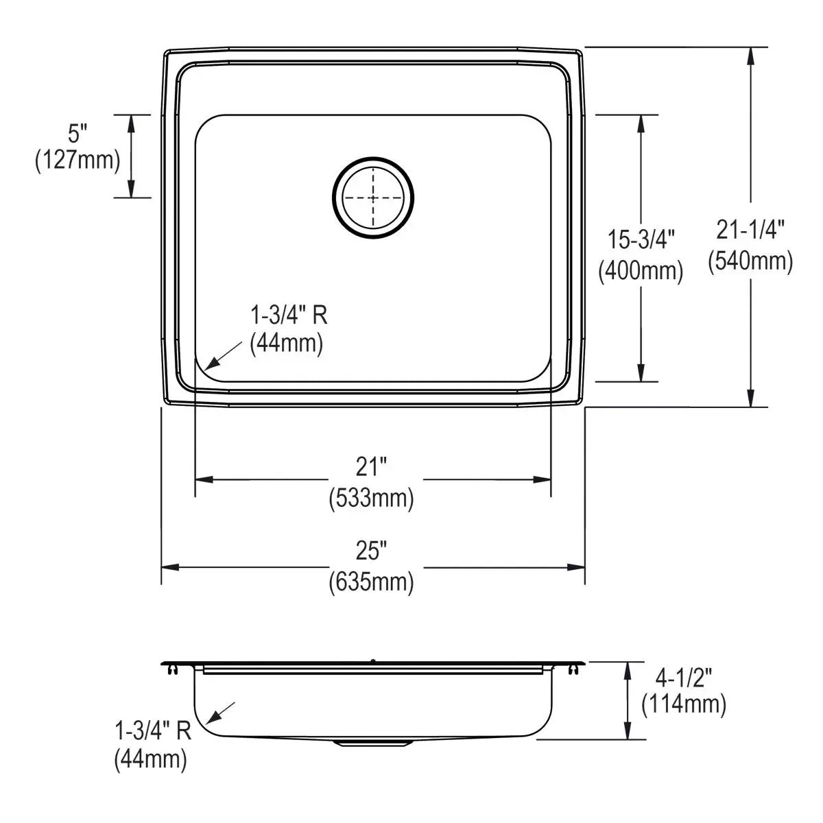 lustrous satin ada sink