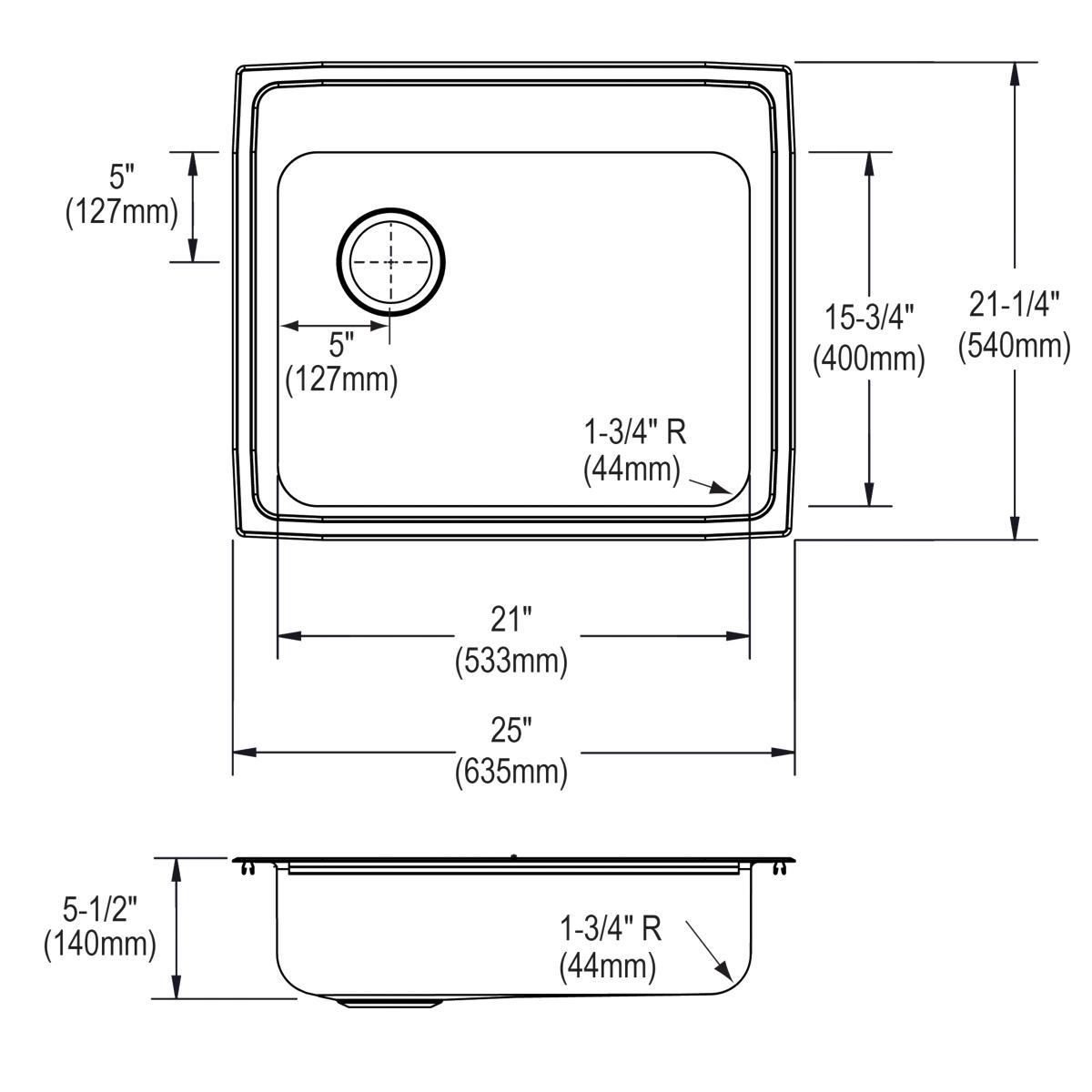 lustrous satin ada sink