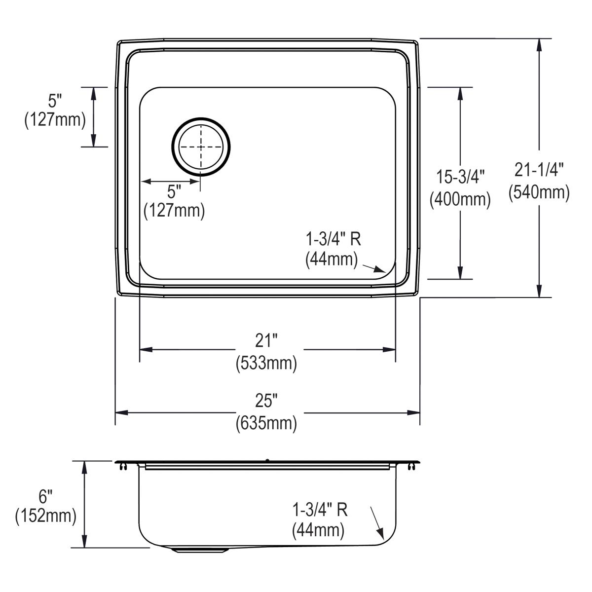 lustrous satin ada sink