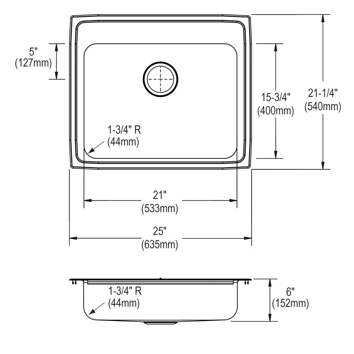 lustrous satin ada sink