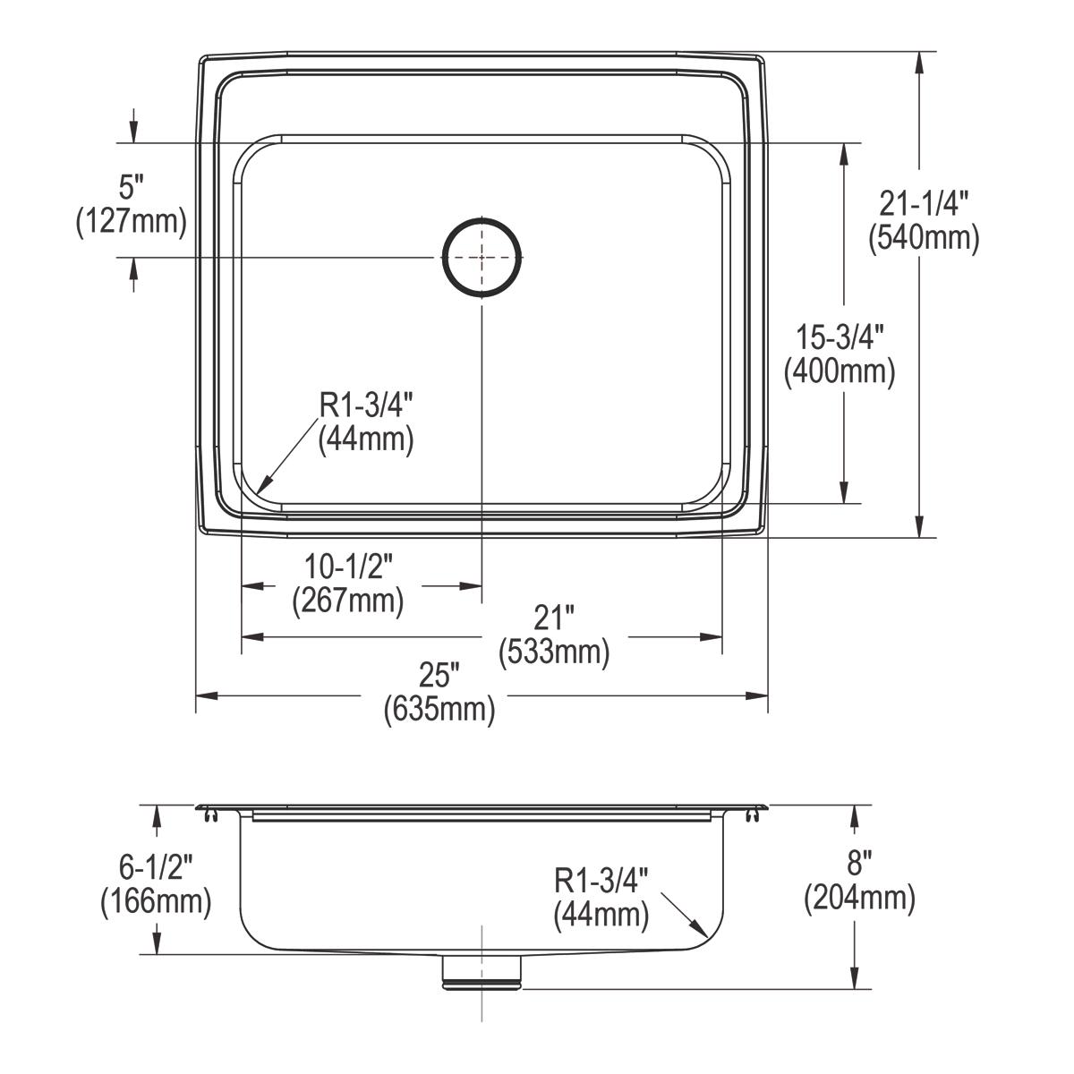 lustrous satin ada sink
